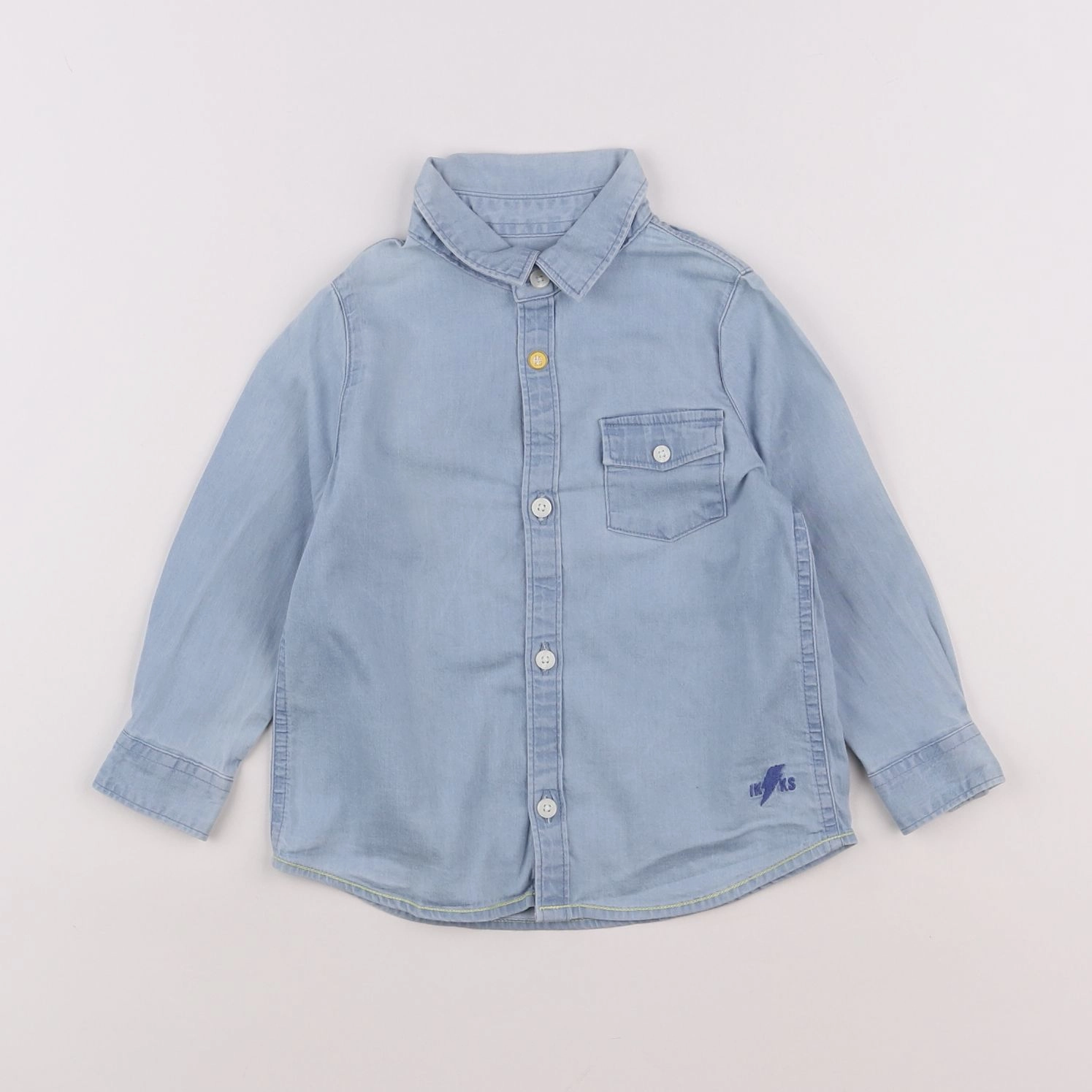 IKKS - chemise imprimé au dos bleu - 18 mois
