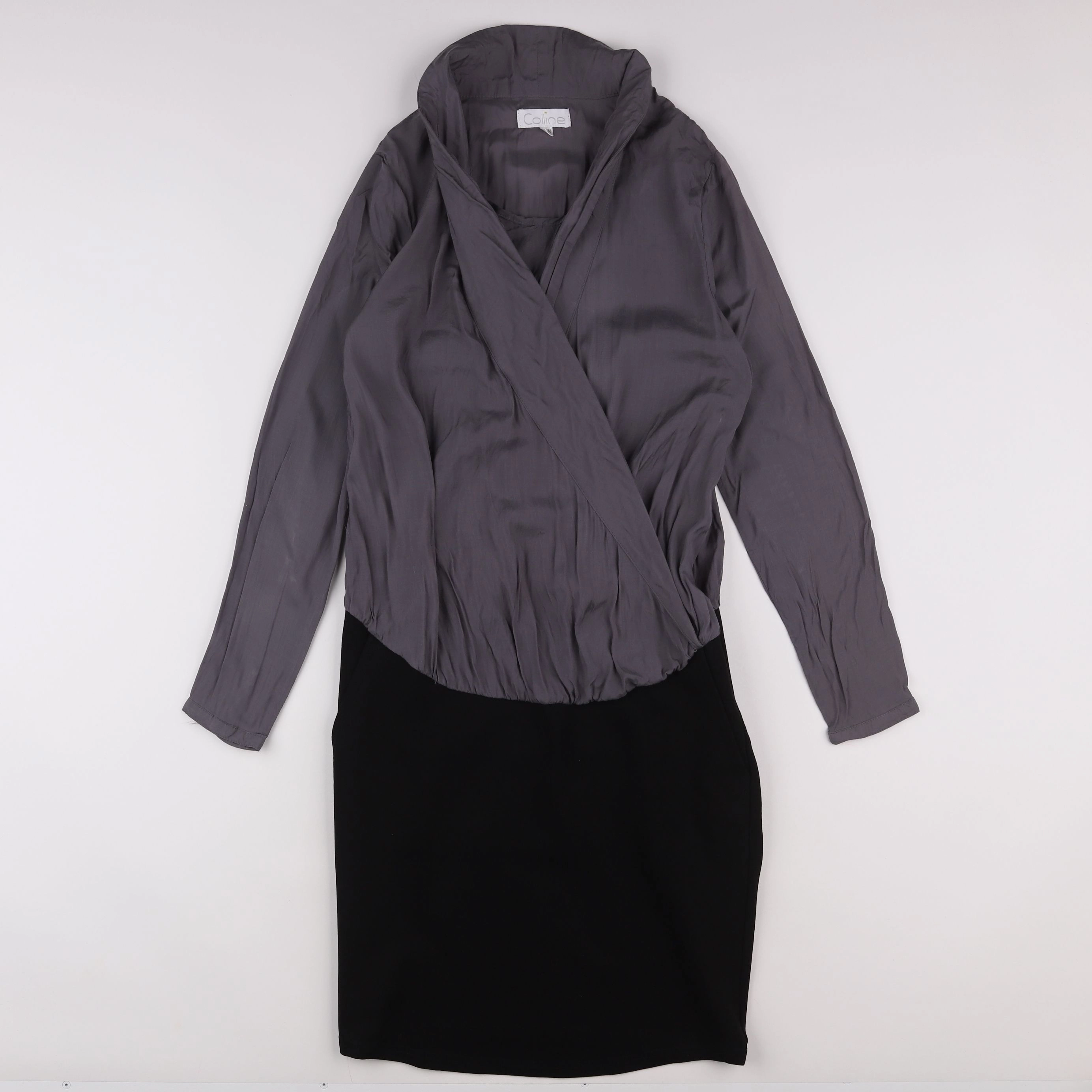 Vertbaudet - robe allaitement, grossesse gris, noir - 34 à 36