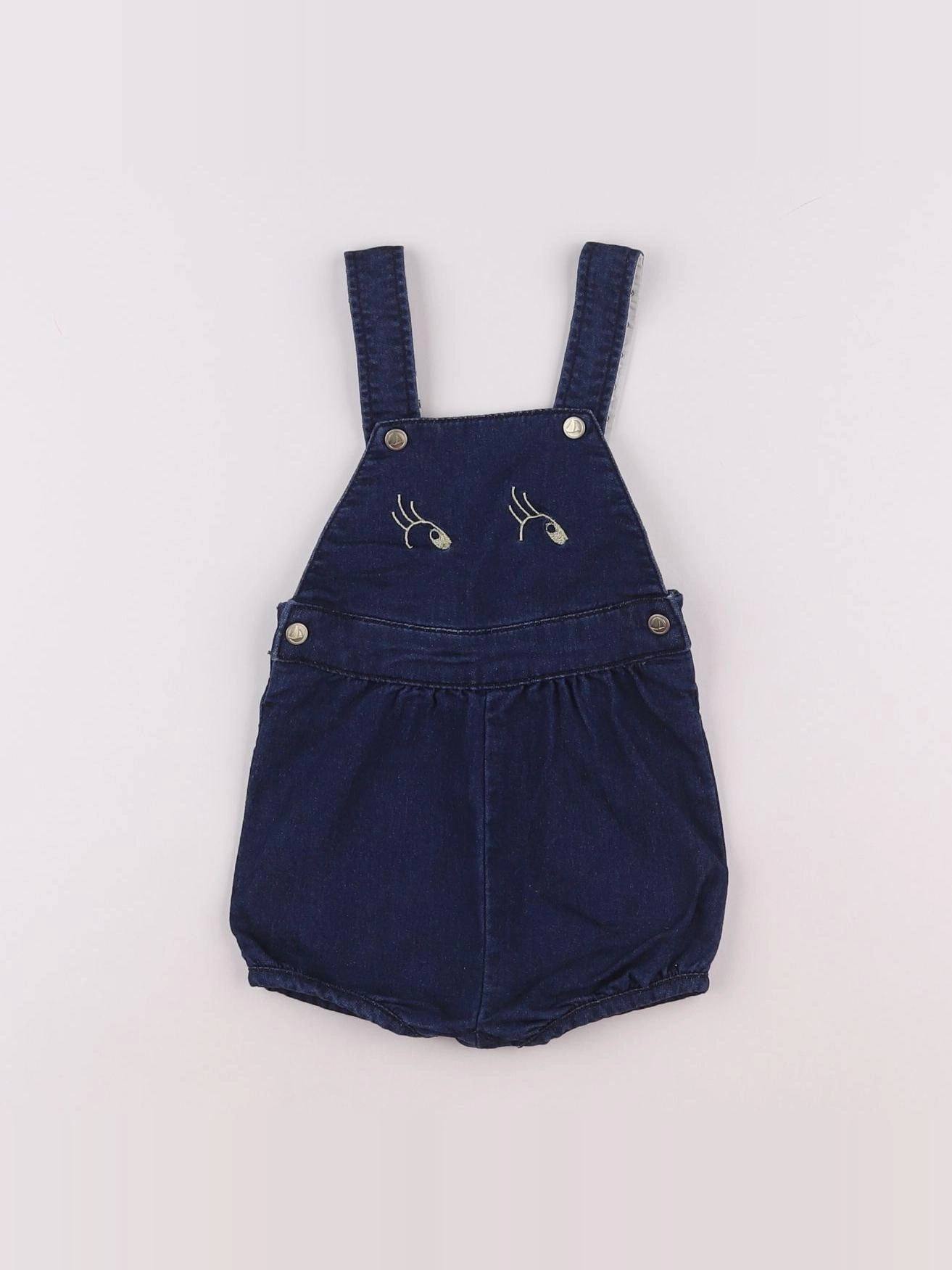 Petit Bateau - salopette bleu - 6 mois