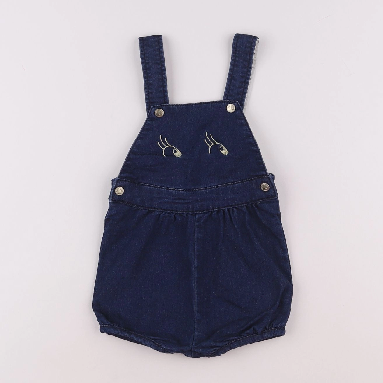 Petit Bateau - salopette bleu - 6 mois