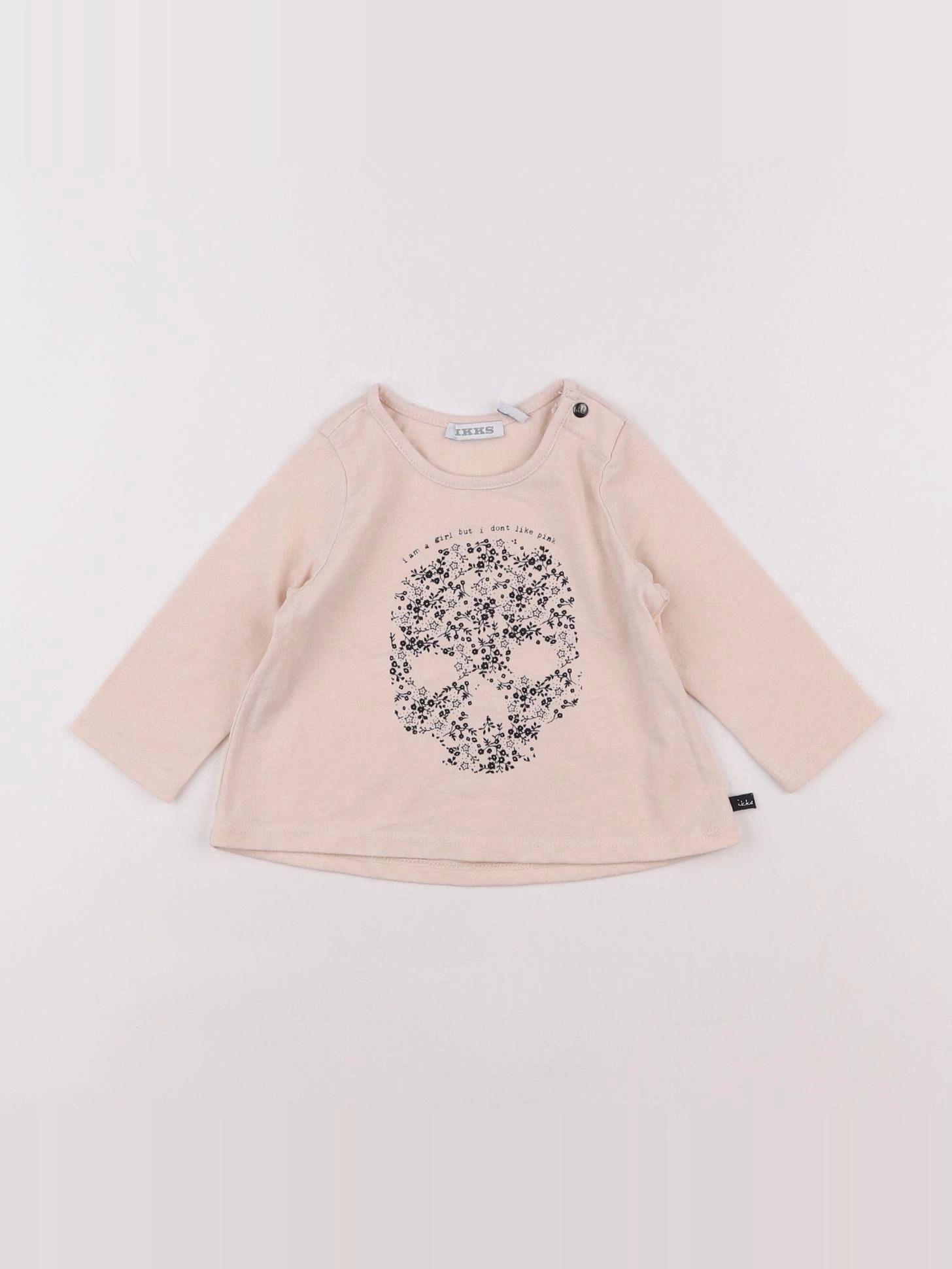 IKKS - tee-shirt rose - 6 mois