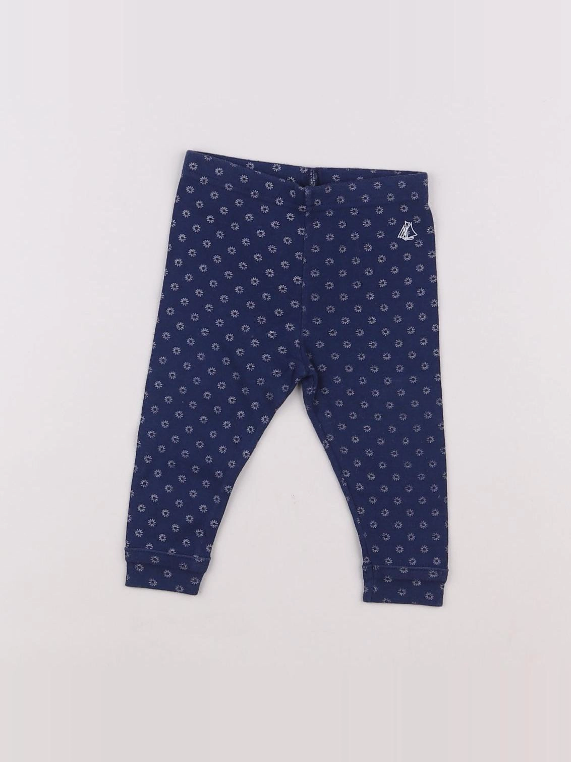 Petit Bateau - legging bleu - 6 mois