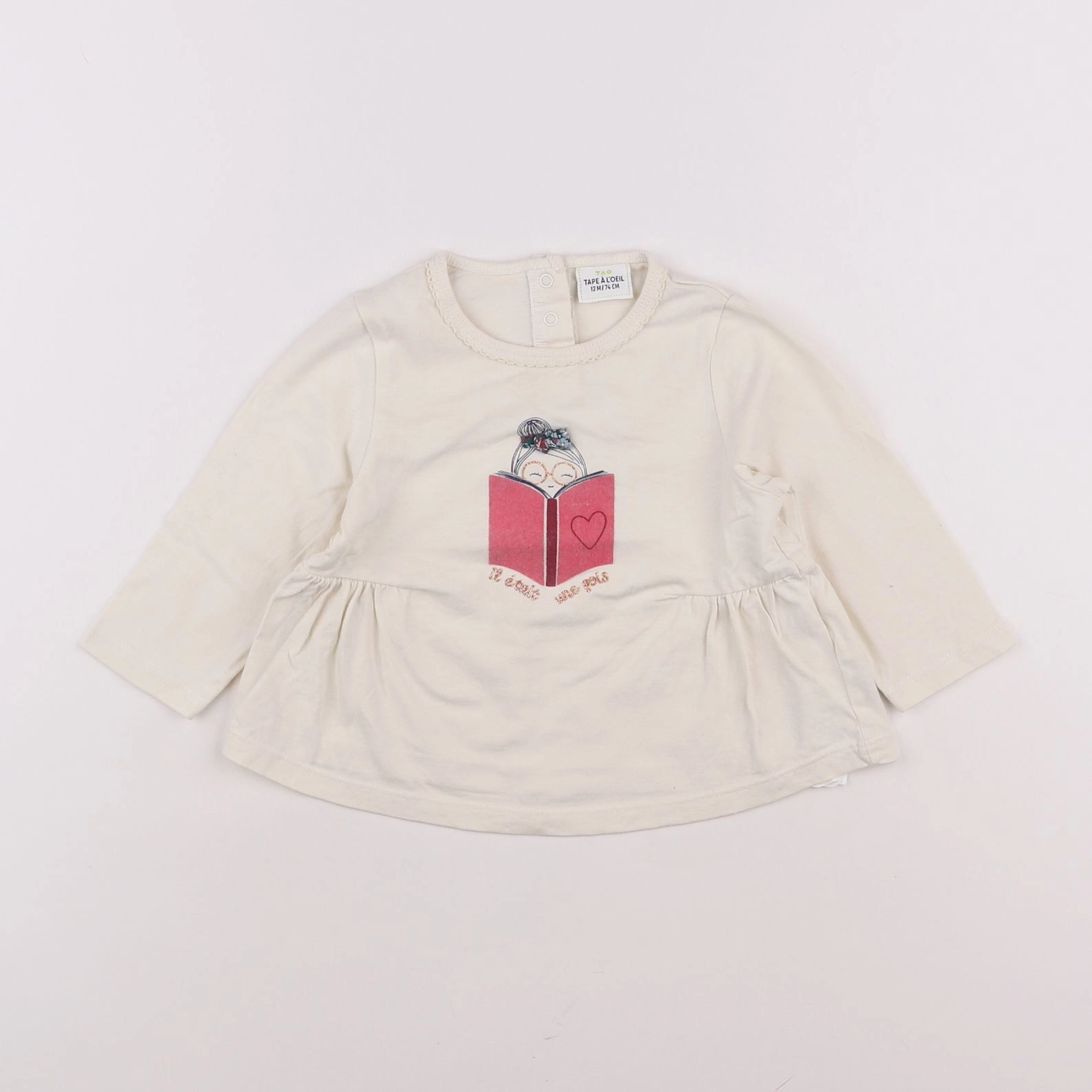 Tape à l'oeil - tee-shirt beige - 12 mois
