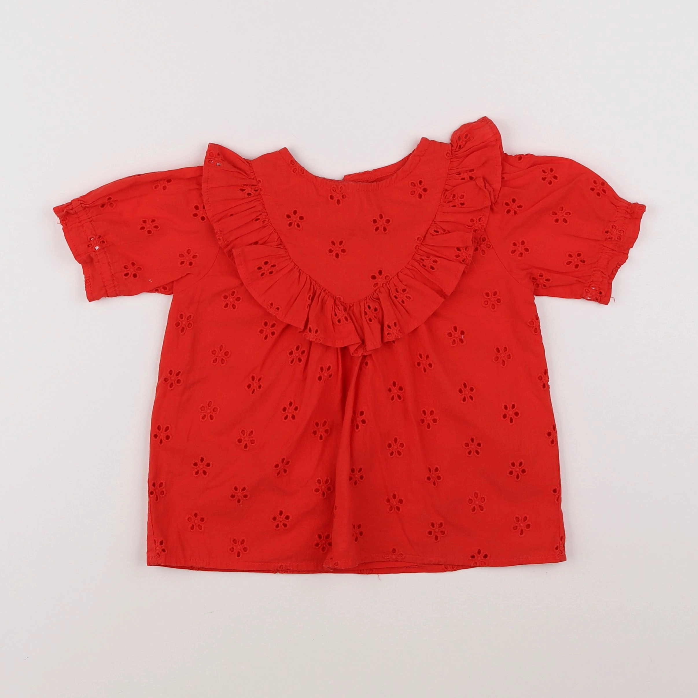 Vertbaudet - blouse rouge - 4 ans