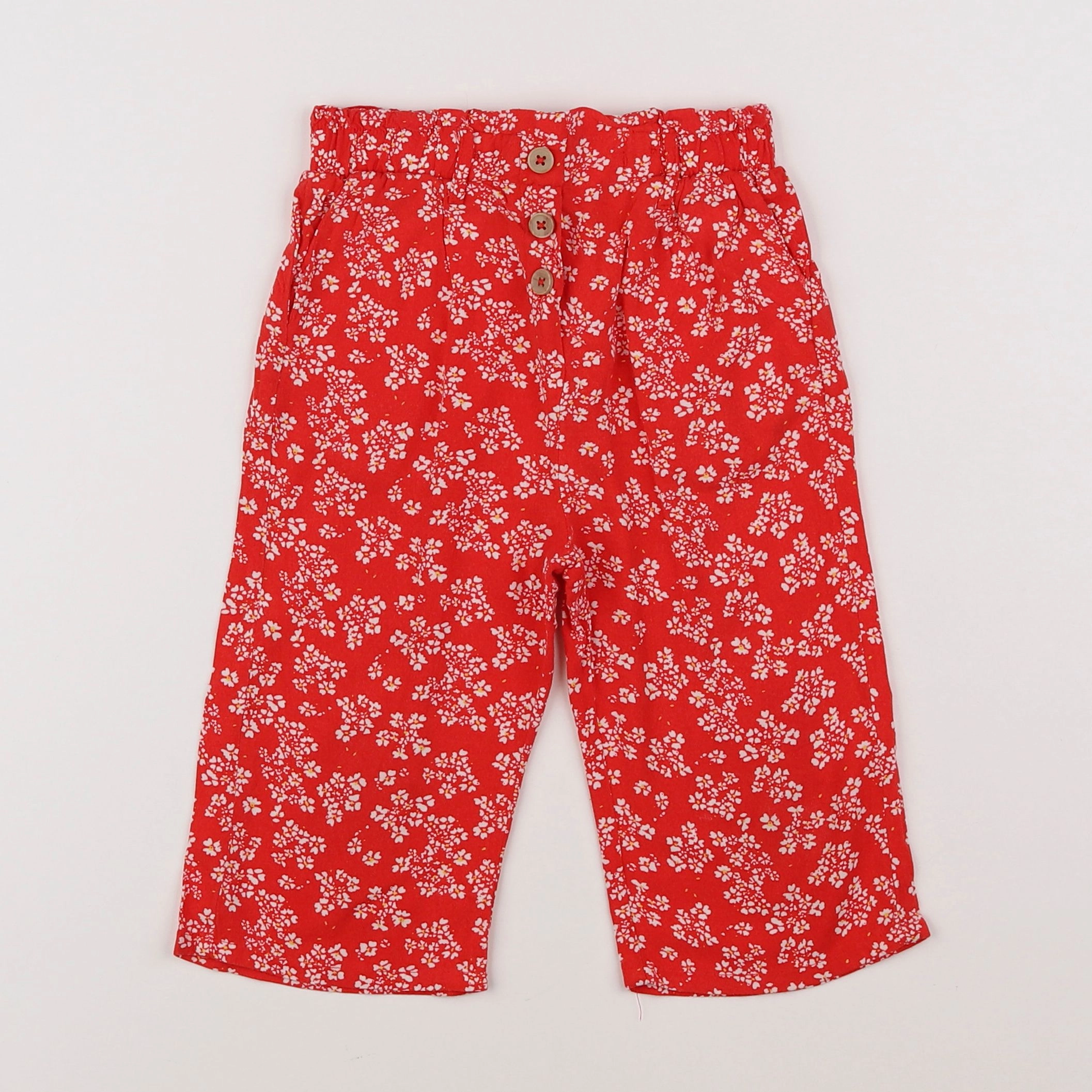 Vertbaudet - pantalon rouge - 4 ans