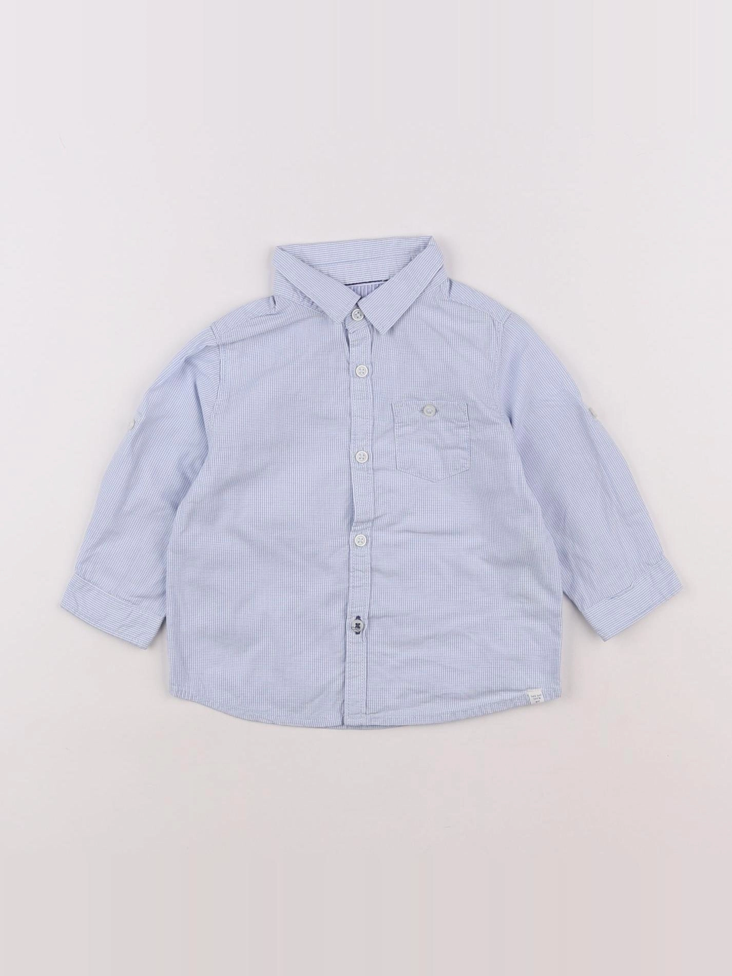 Zara - chemise bleu - 6/9 mois