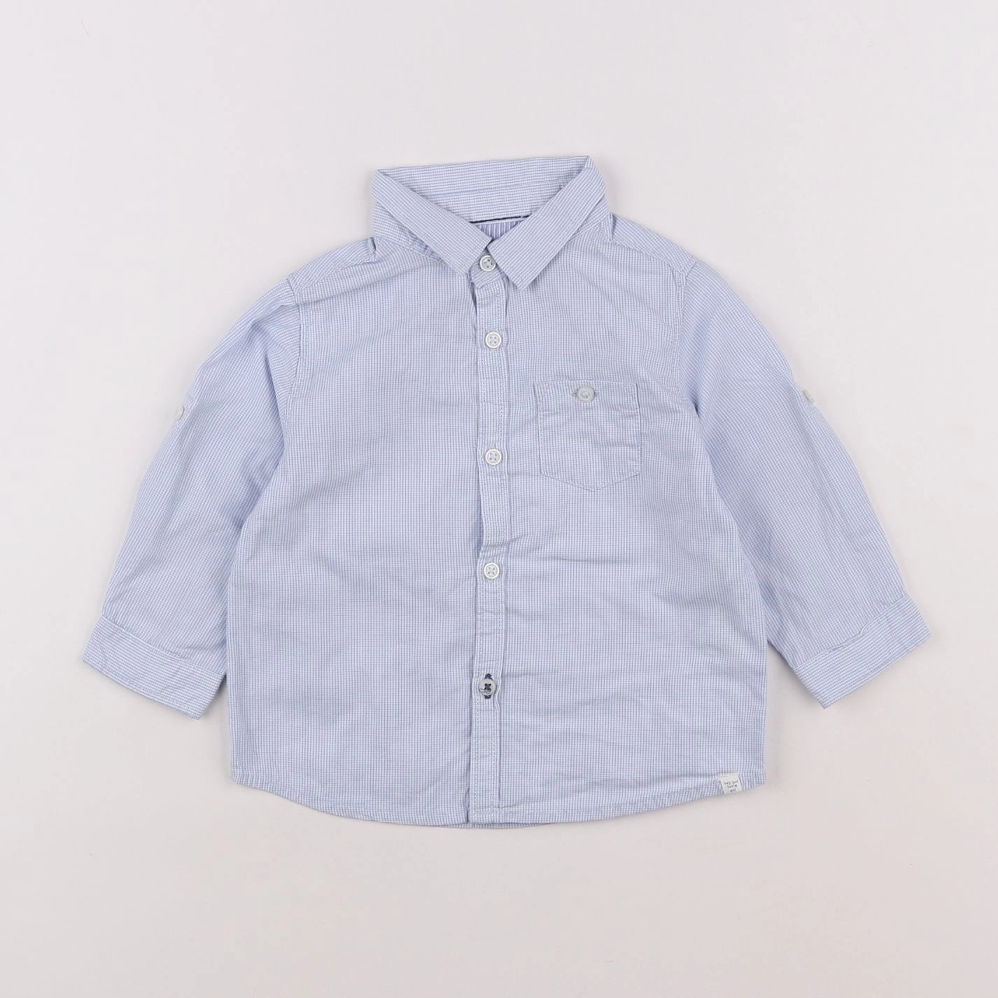 Zara - chemise bleu - 6/9 mois