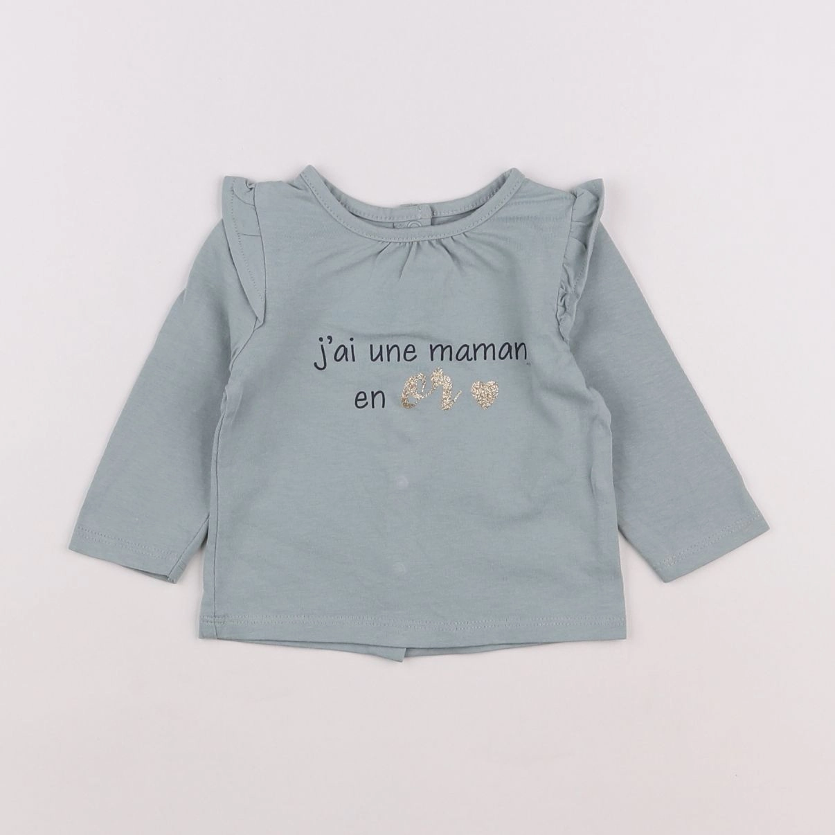 Vertbaudet - tee-shirt vert - 3 mois
