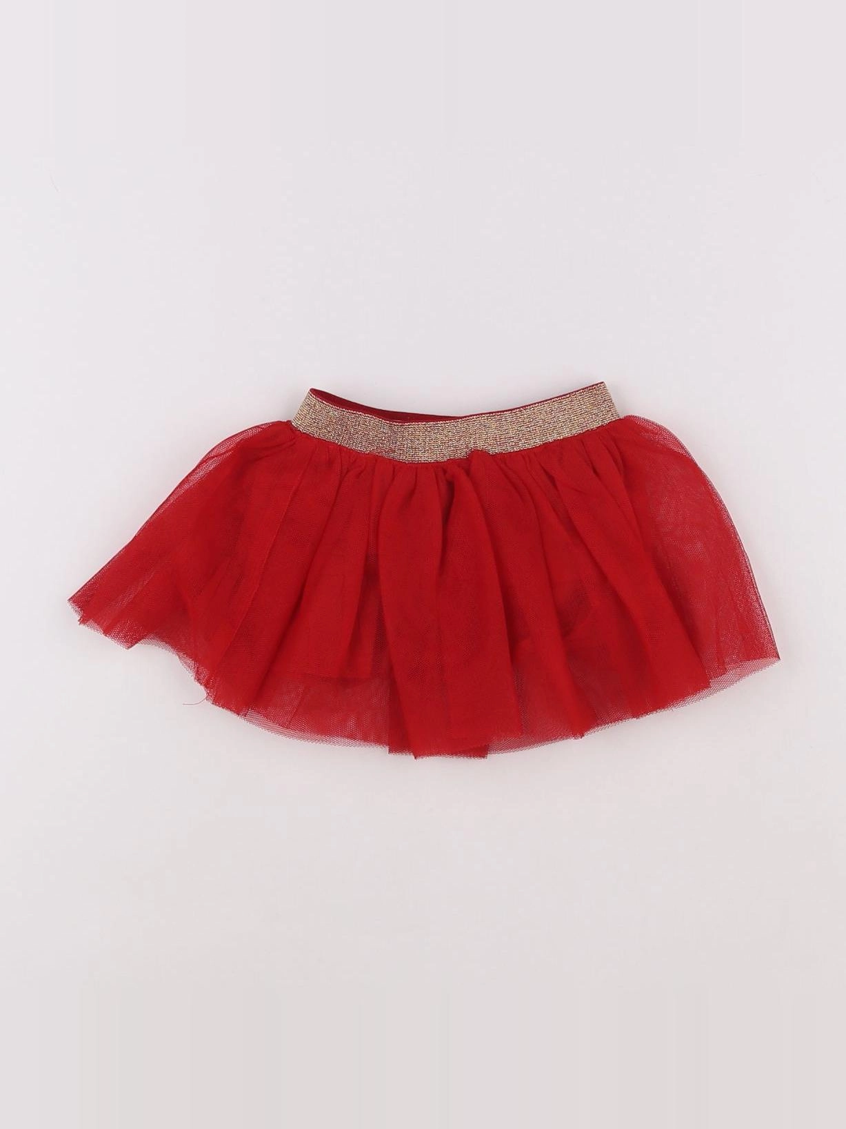 Vertbaudet - jupe rouge - 6 mois