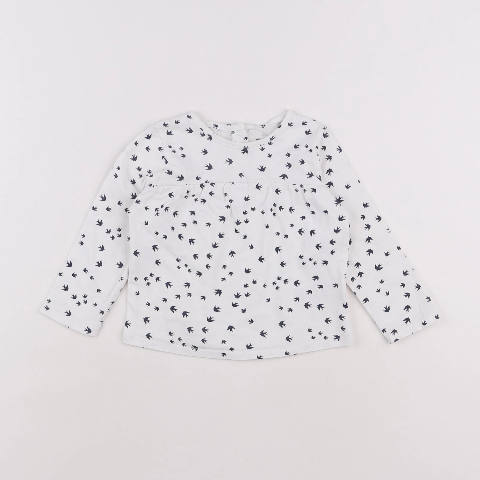 Vertbaudet - tee-shirt blanc - 12 mois