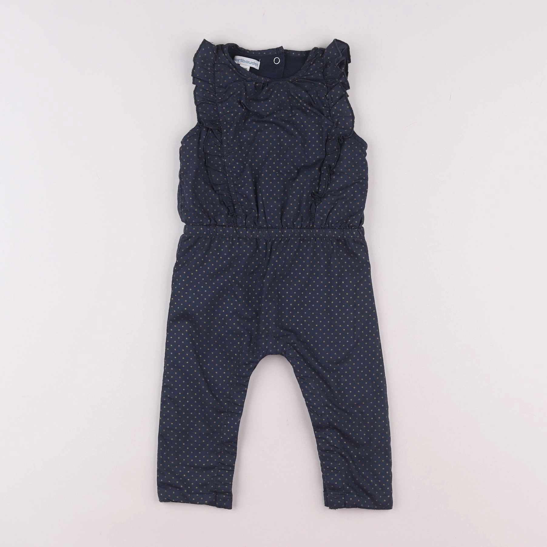 Vertbaudet - combinaison bleu - 9 mois