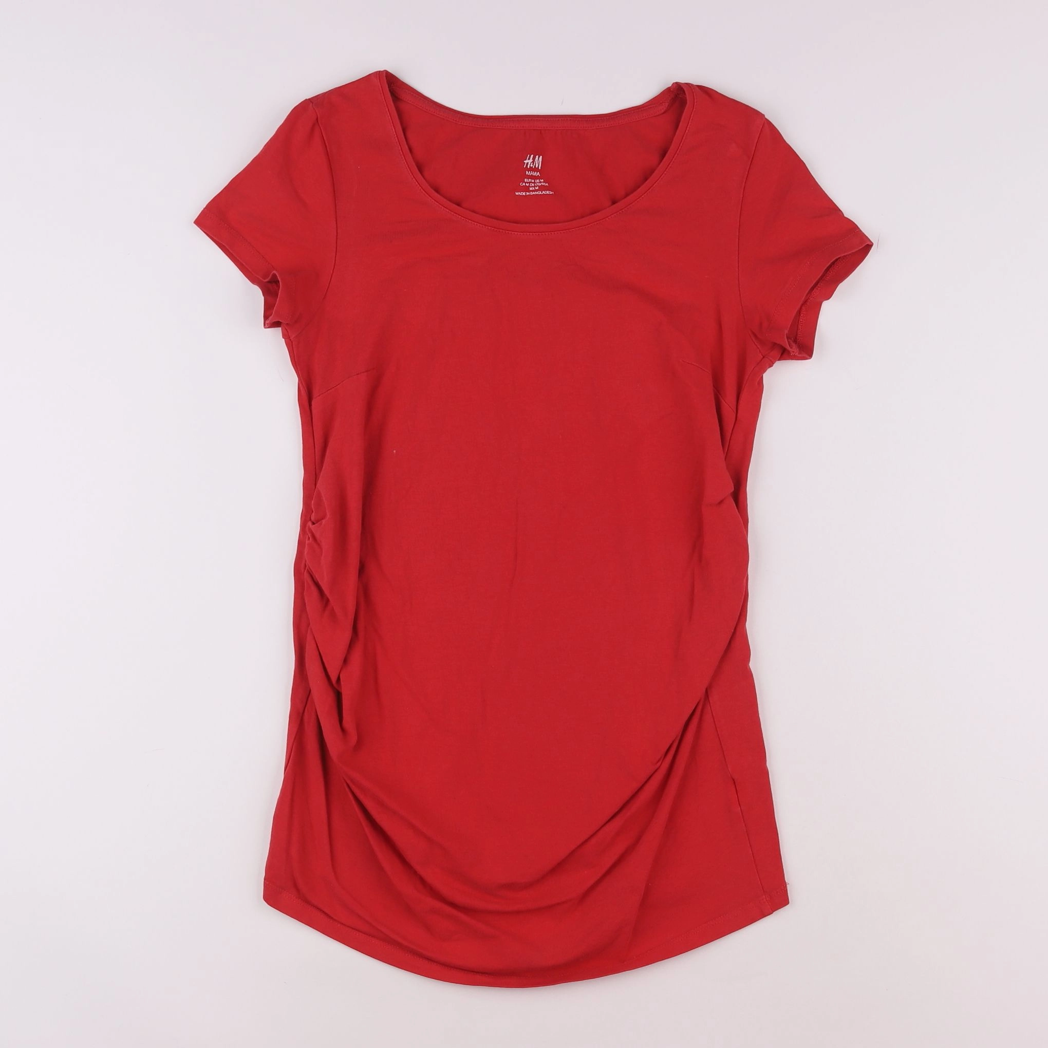 H&M - tee-shirt grossesse rouge - 40 à 42