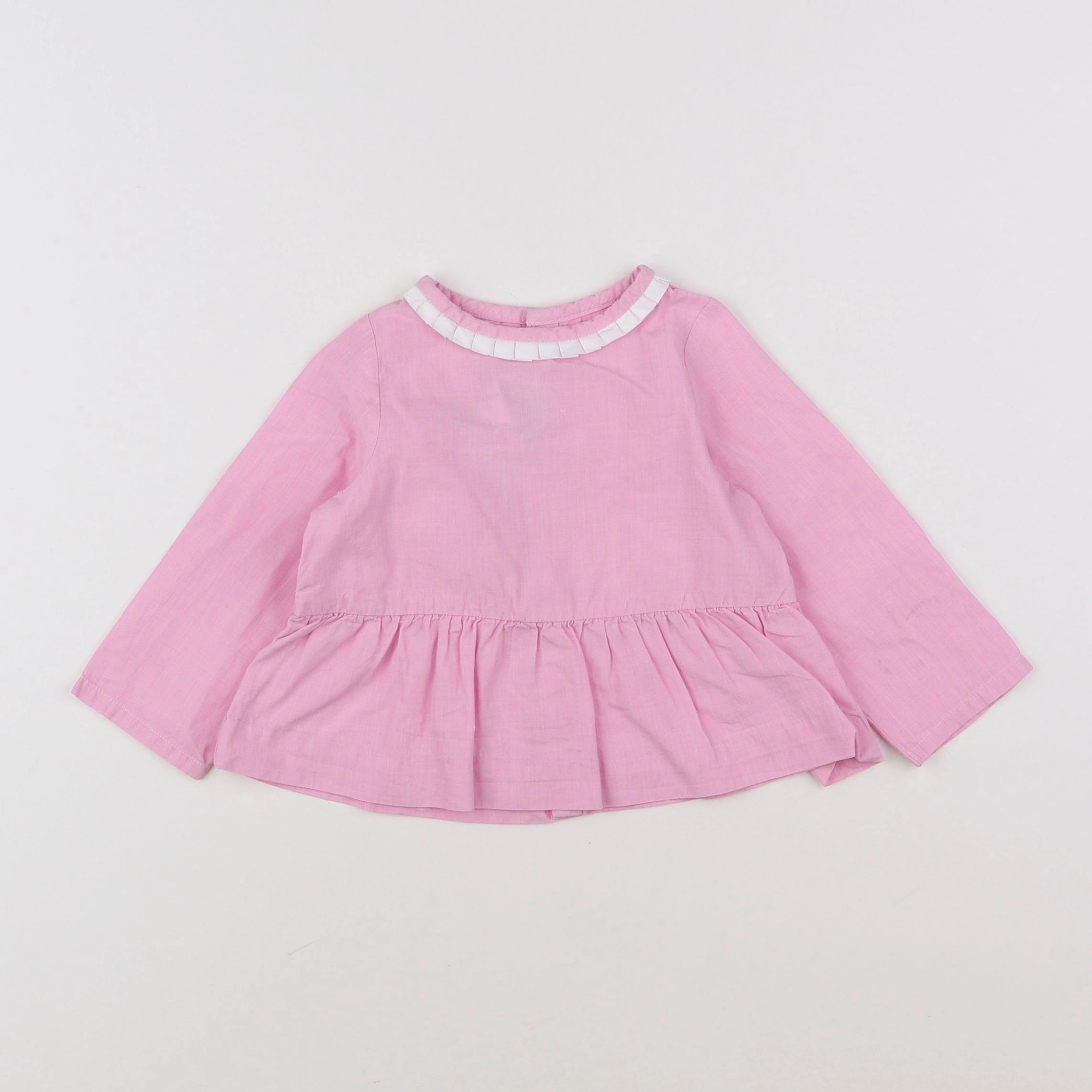 Jacadi - blouse rose - 12 mois