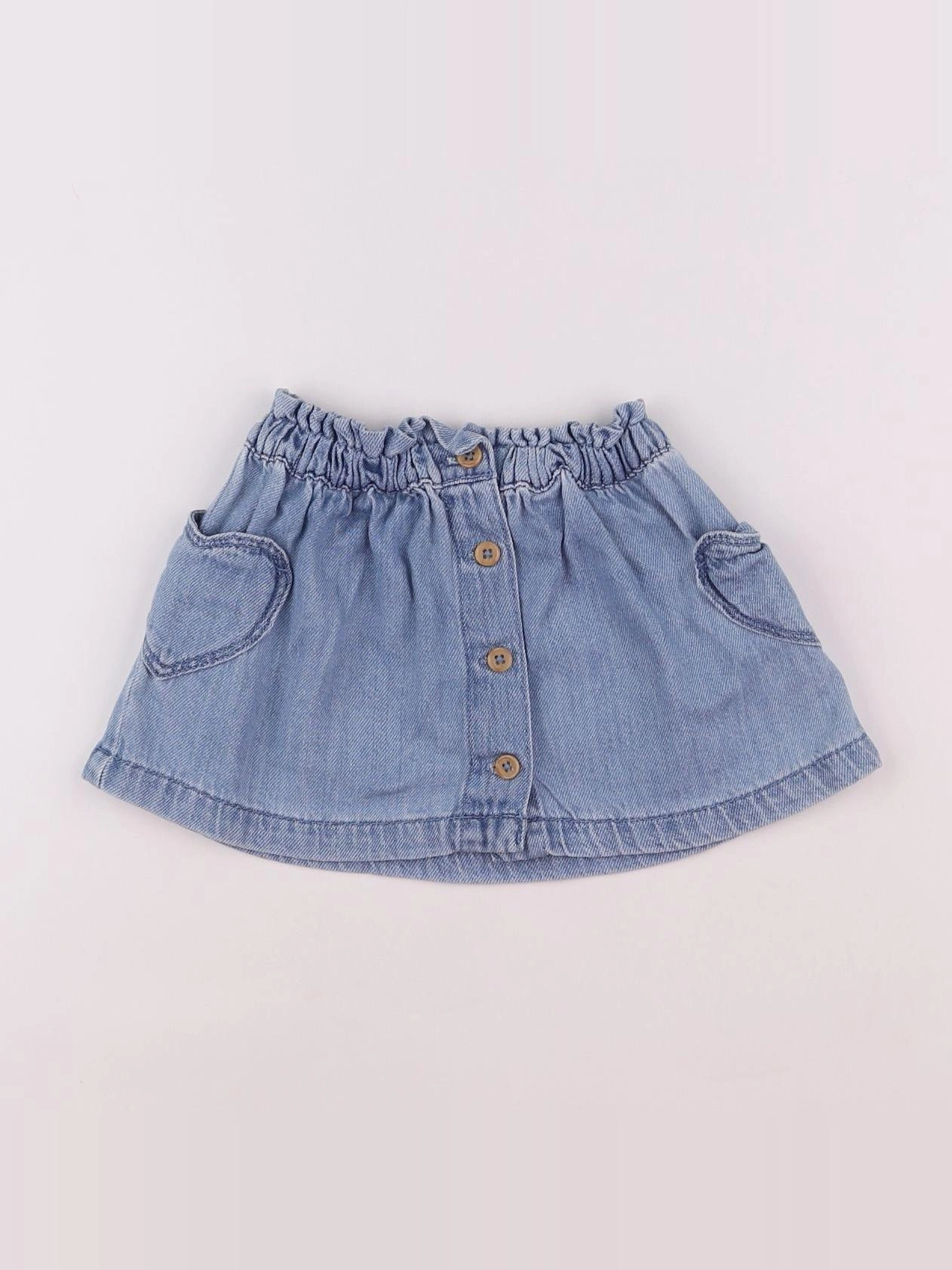 Vertbaudet - jupe bleu - 18 mois