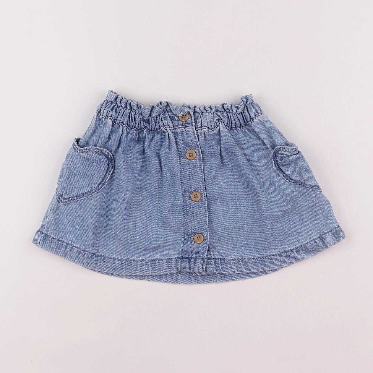 Vertbaudet - jupe bleu - 18 mois