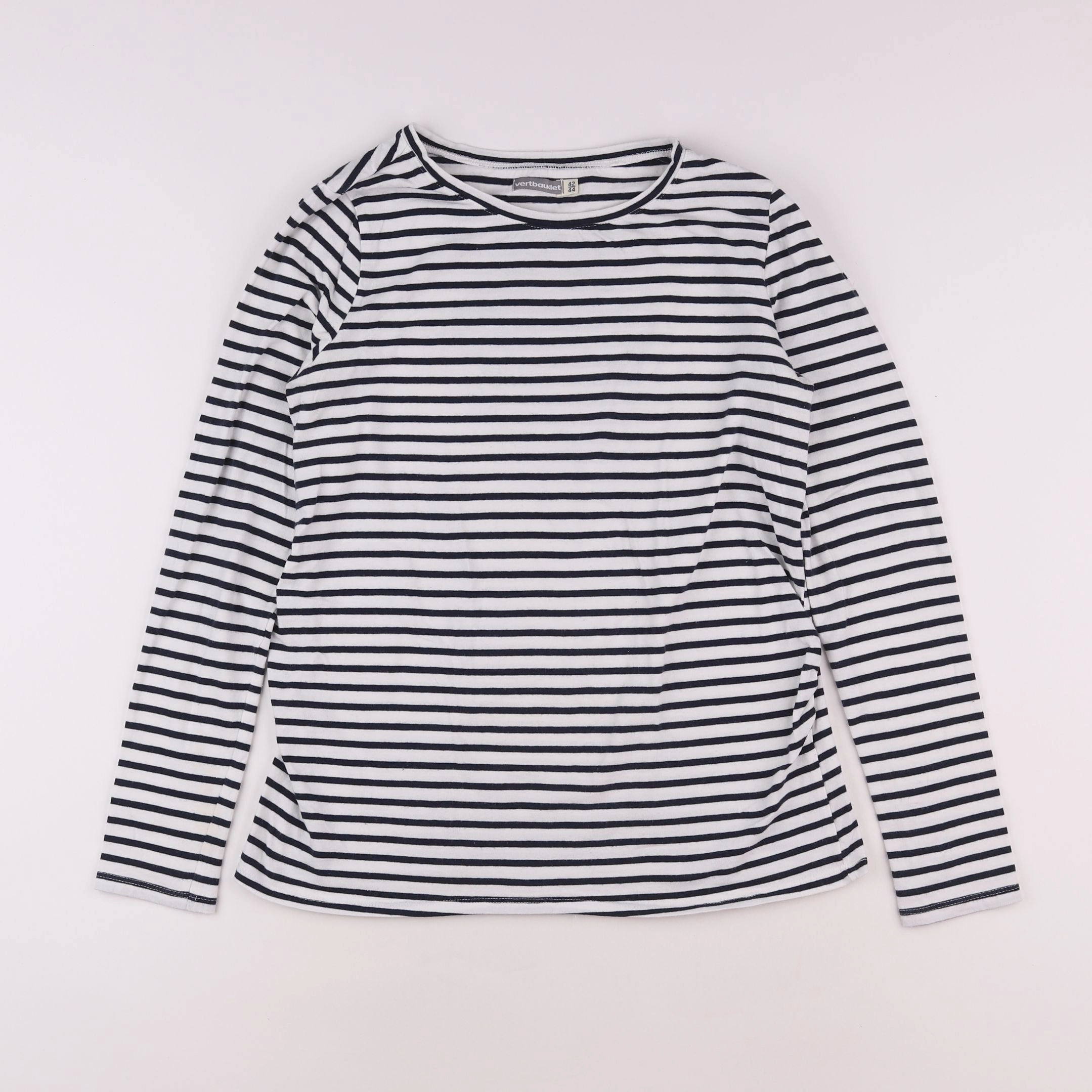 Vertbaudet - tee-shirt grossesse bleu, blanc - 42 à 44