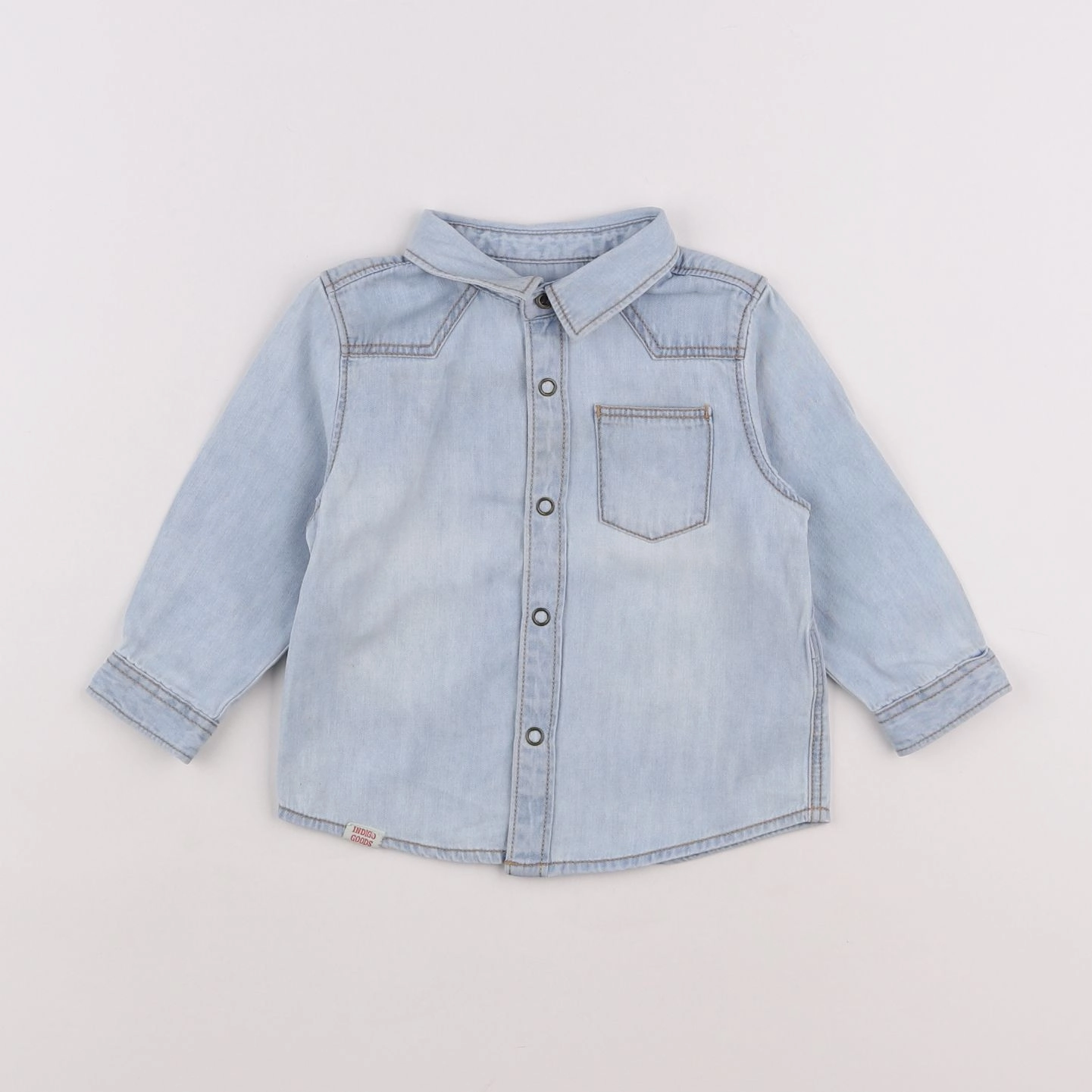 Zara - chemise bleu - 3/6 mois