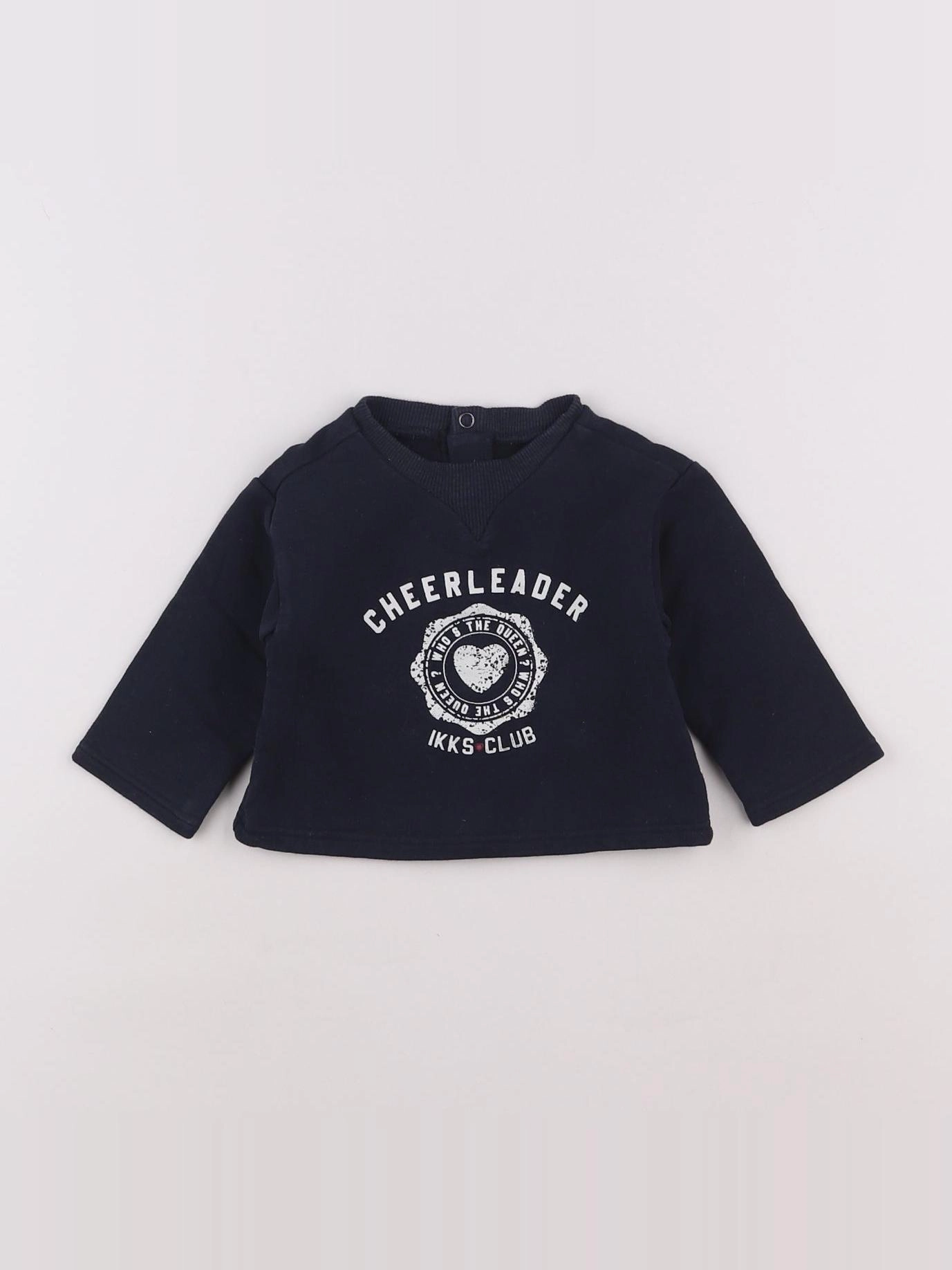 IKKS - sweat bleu - 6 mois