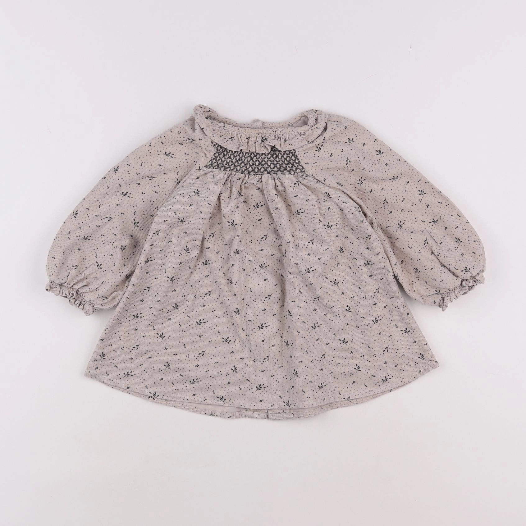 Vertbaudet - robe beige - 6 mois