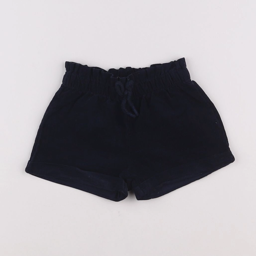 Vertbaudet - short bleu - 12 mois