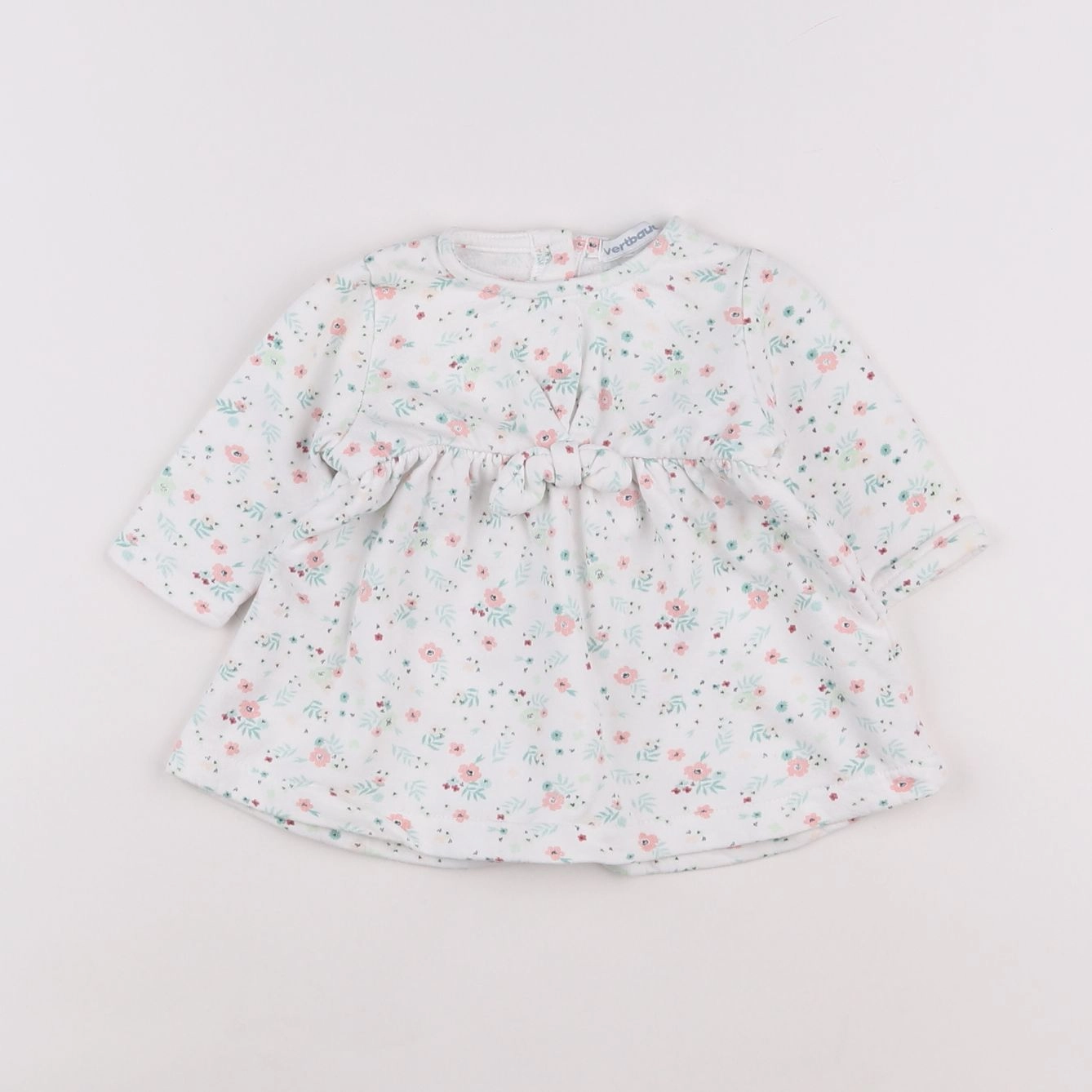 Vertbaudet - robe blanc - 3 mois