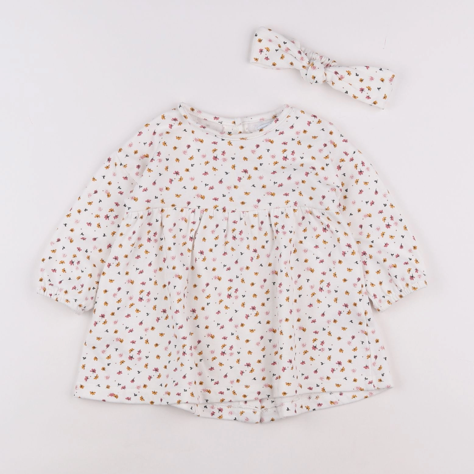 Vertbaudet - robe blanc - 12 mois