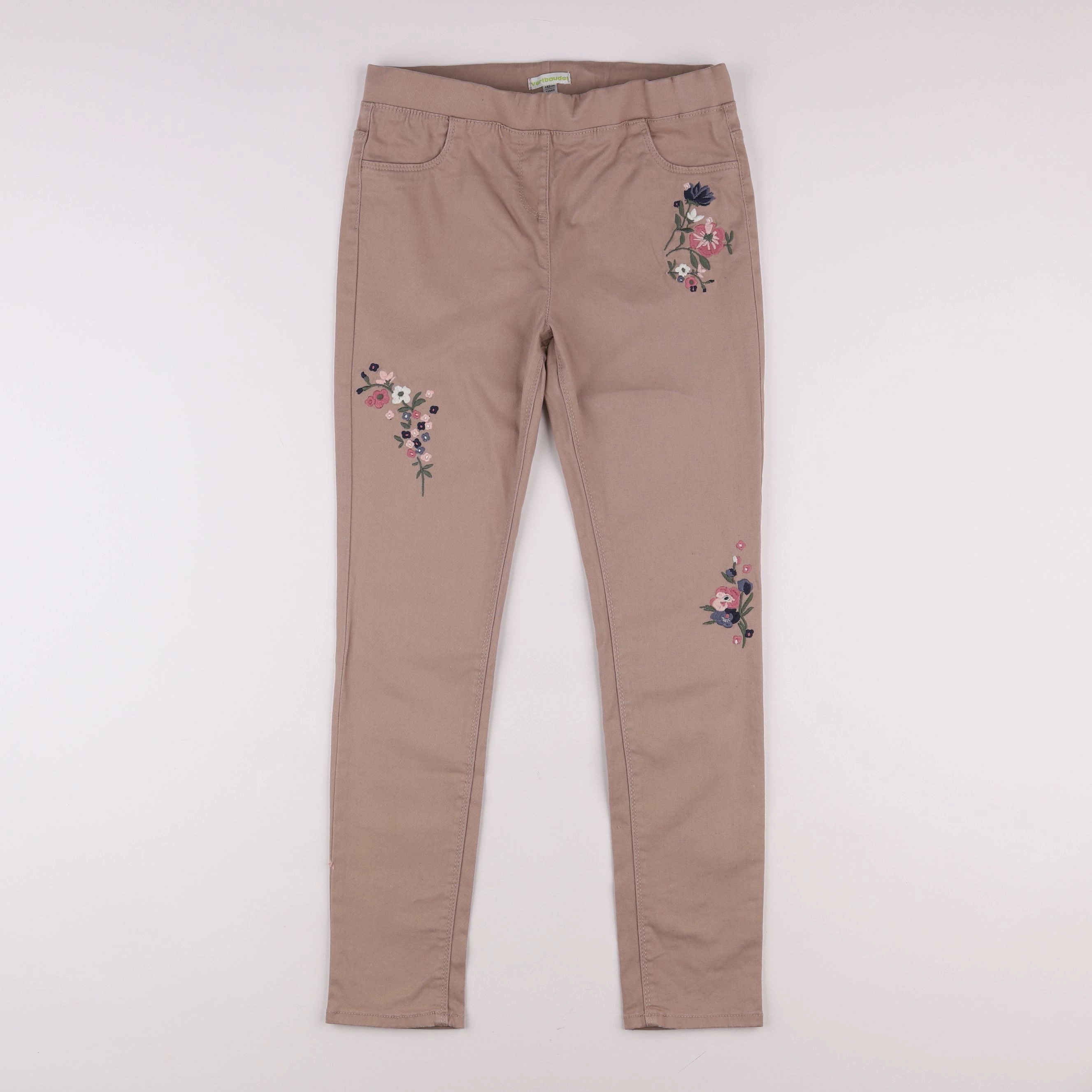 Vertbaudet - jegging marron - 12 ans