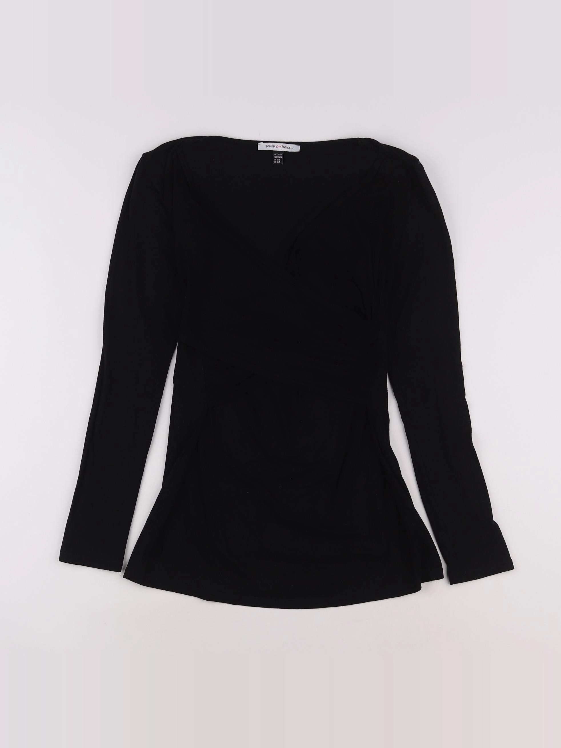 Envie de fraise - tee-shirt allaitement noir - 34 à 36