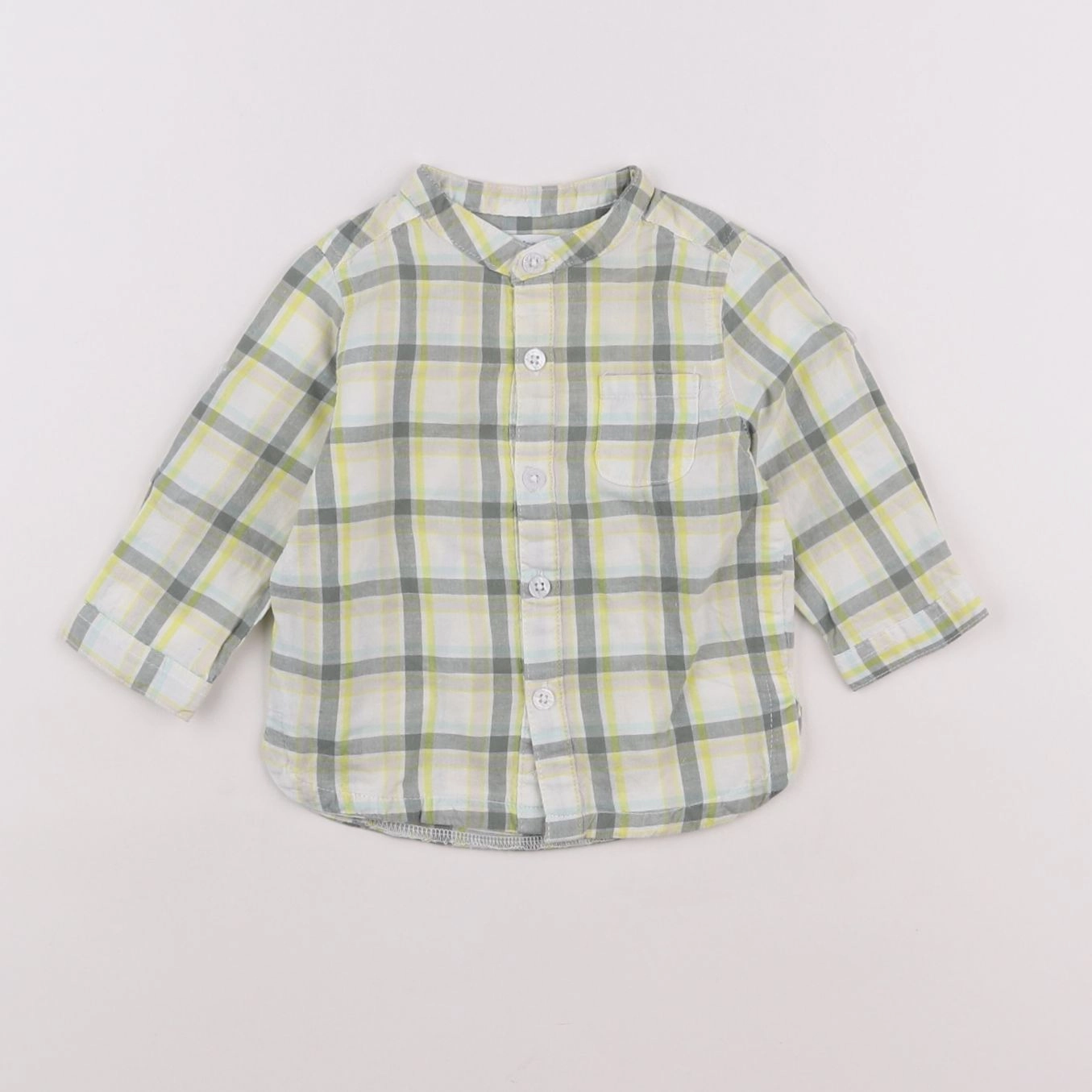 Vertbaudet - chemise vert - 6 mois