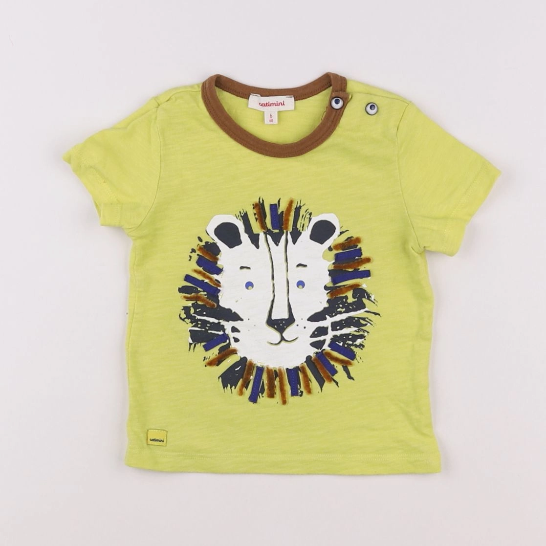 Catimini - tee-shirt jaune - 6 mois