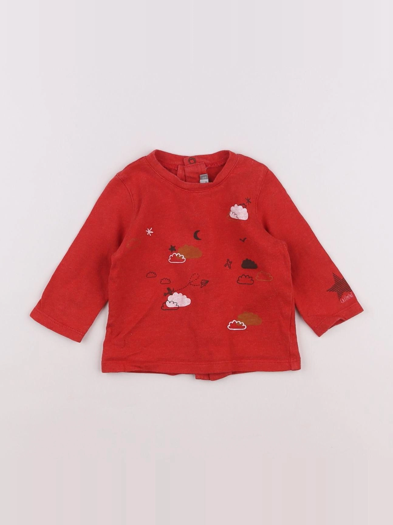 Catimini - tee-shirt rouge - 6 mois