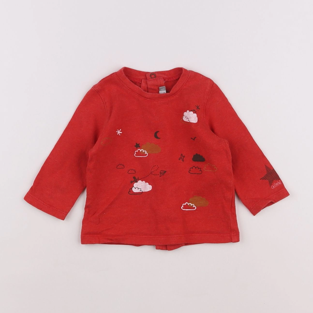 Catimini - tee-shirt rouge - 6 mois