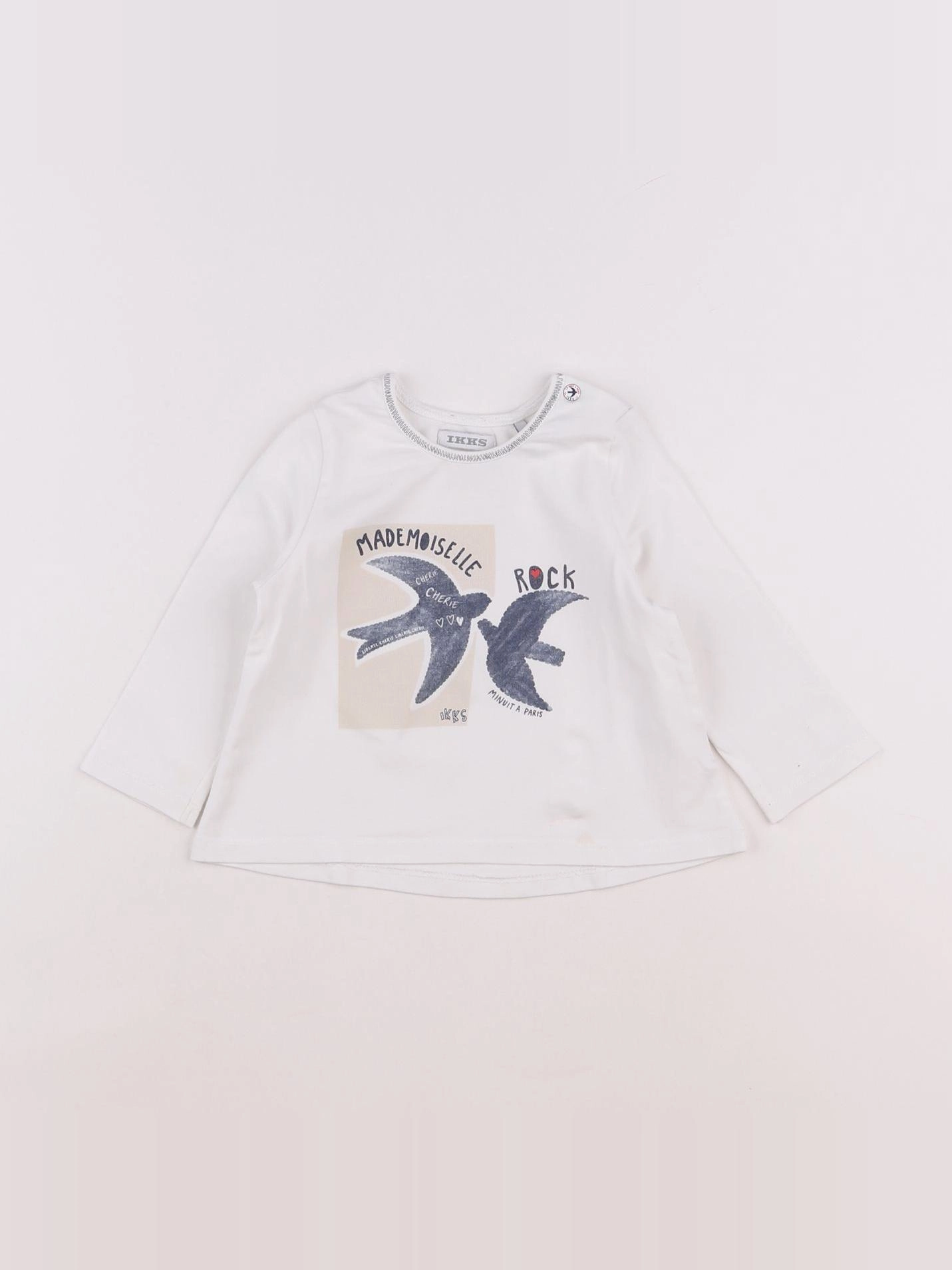 IKKS - tee-shirt blanc - 12 mois