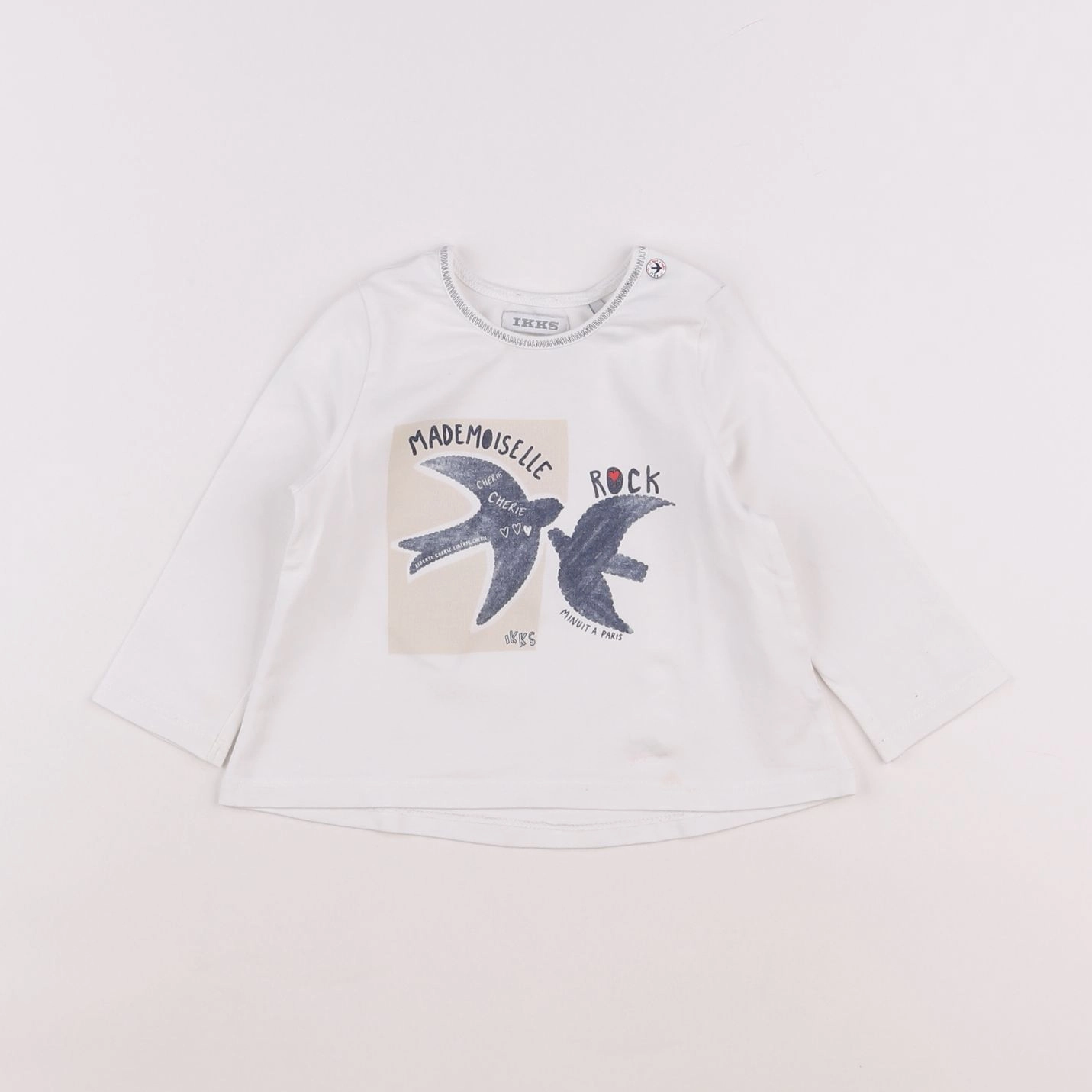 IKKS - tee-shirt blanc - 12 mois