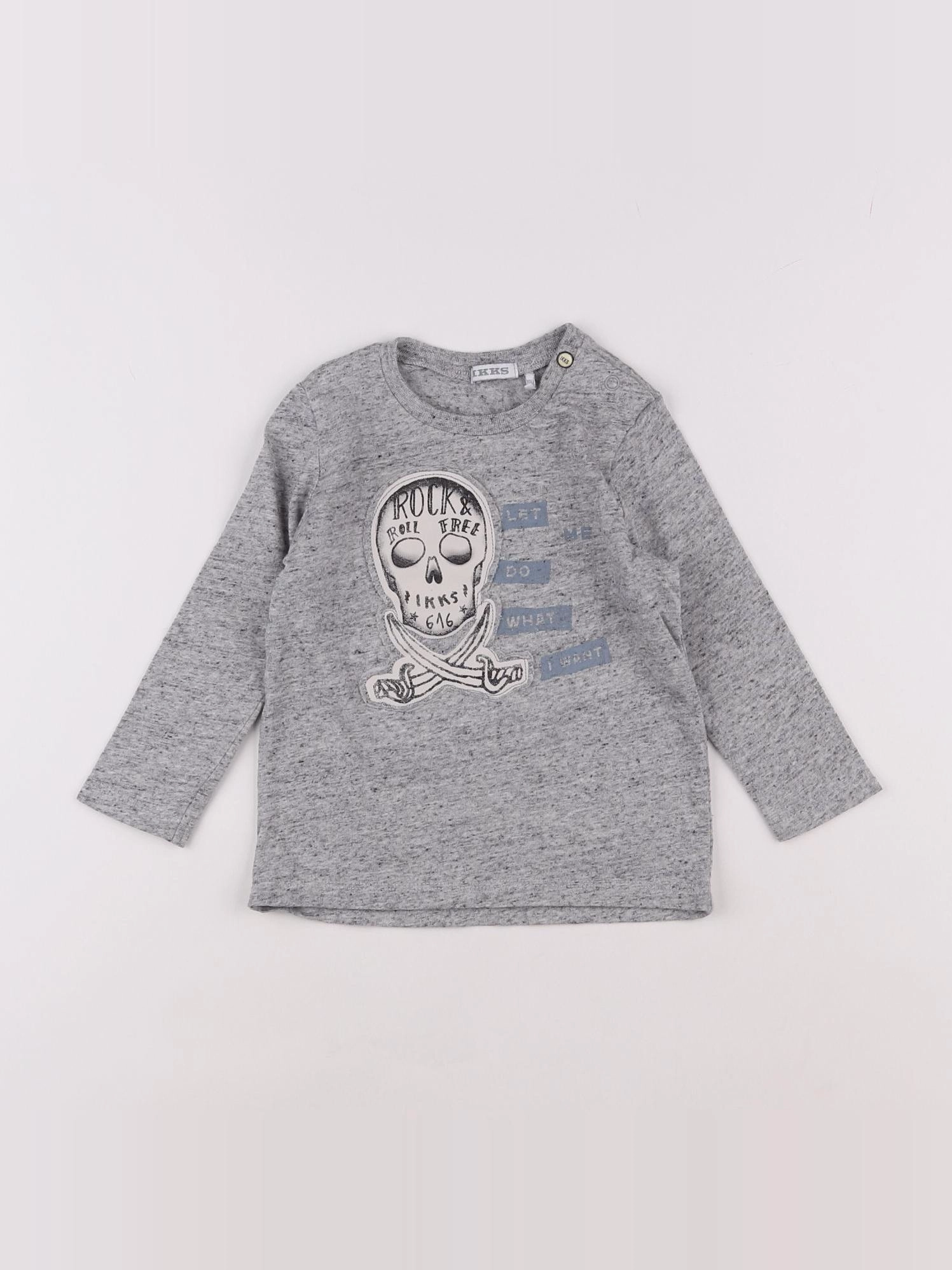 IKKS - tee-shirt gris - 18 mois