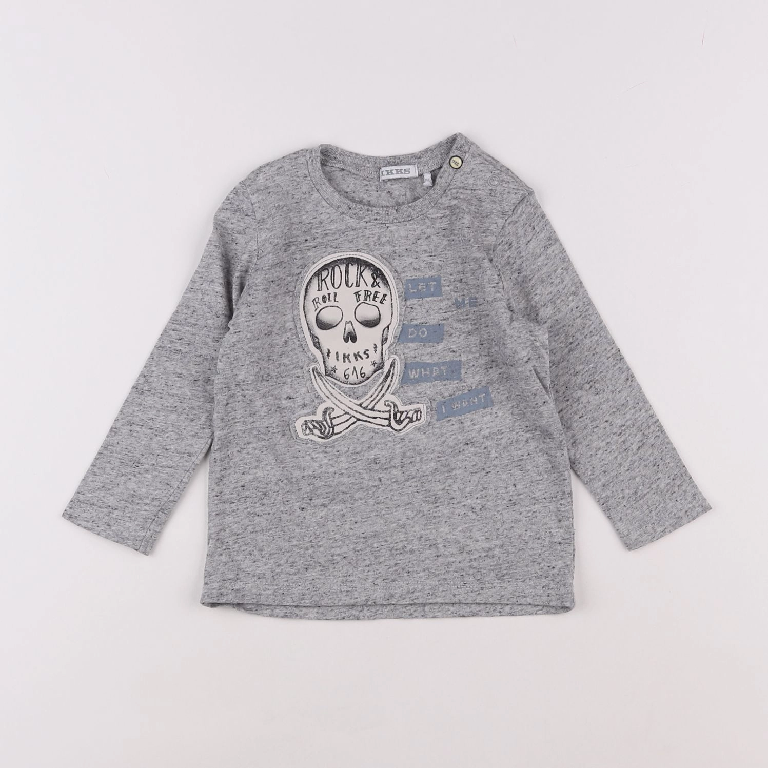 IKKS - tee-shirt gris - 18 mois