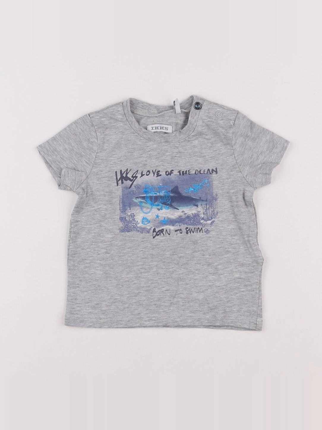 IKKS - tee-shirt gris - 6 mois