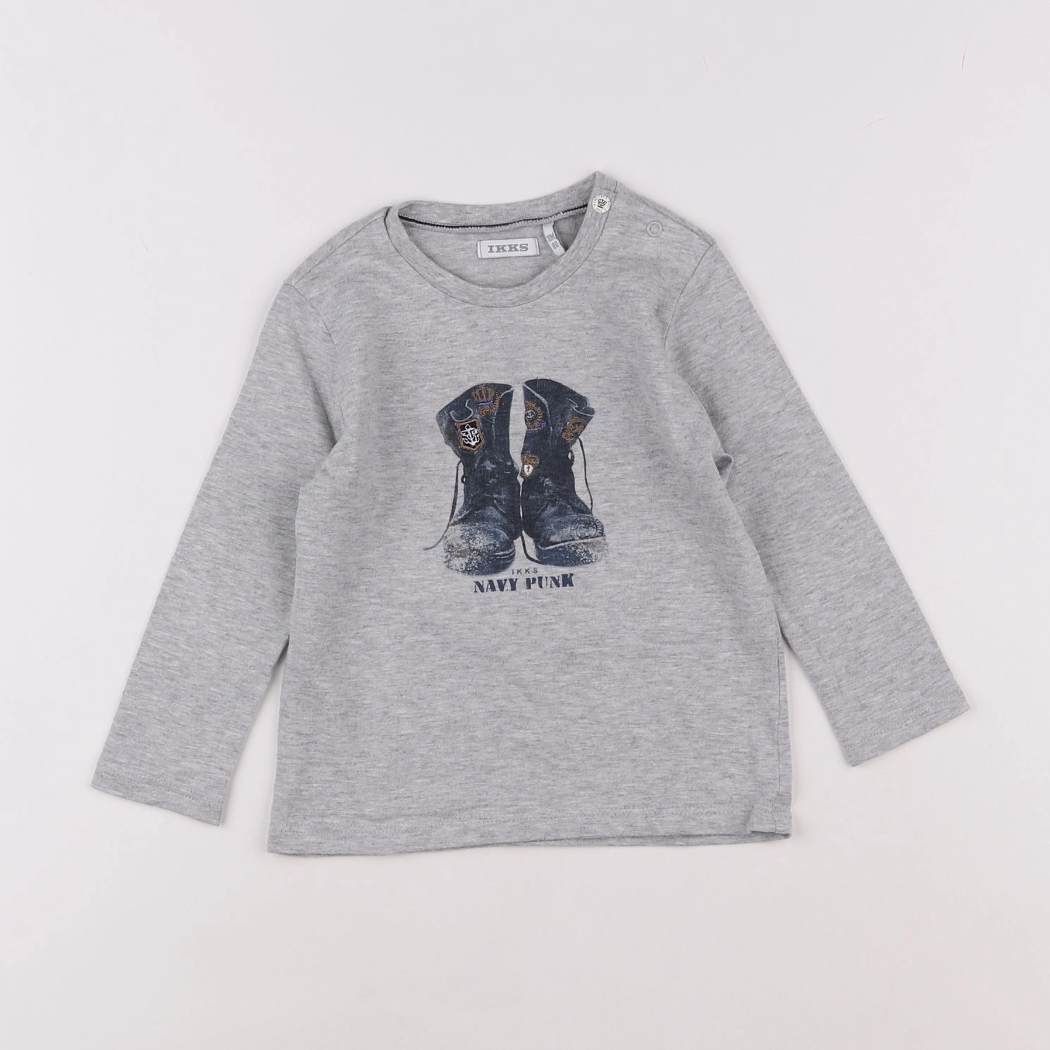 IKKS - tee-shirt gris - 18 mois