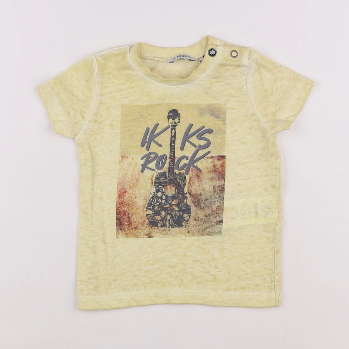 IKKS - tee-shirt jaune - 6 mois