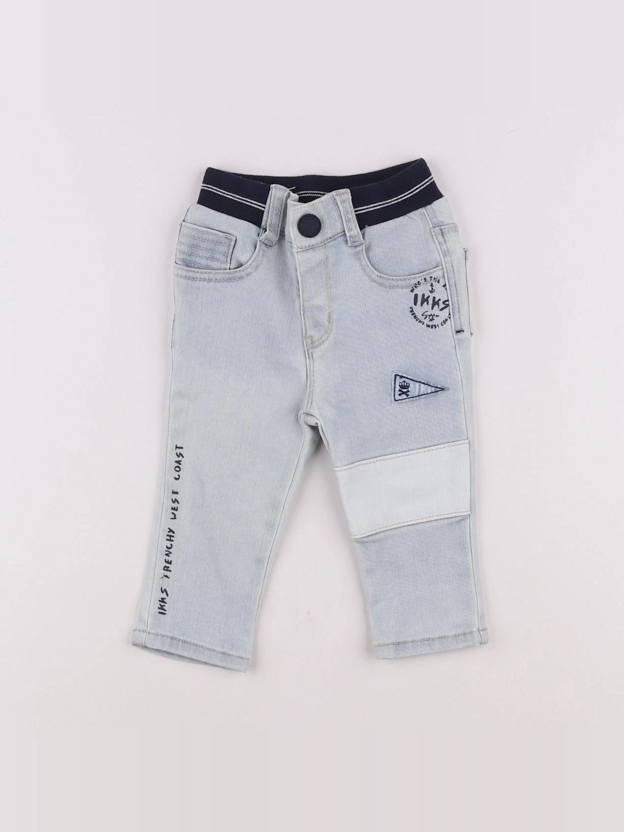 IKKS - jean bleu - 6 mois