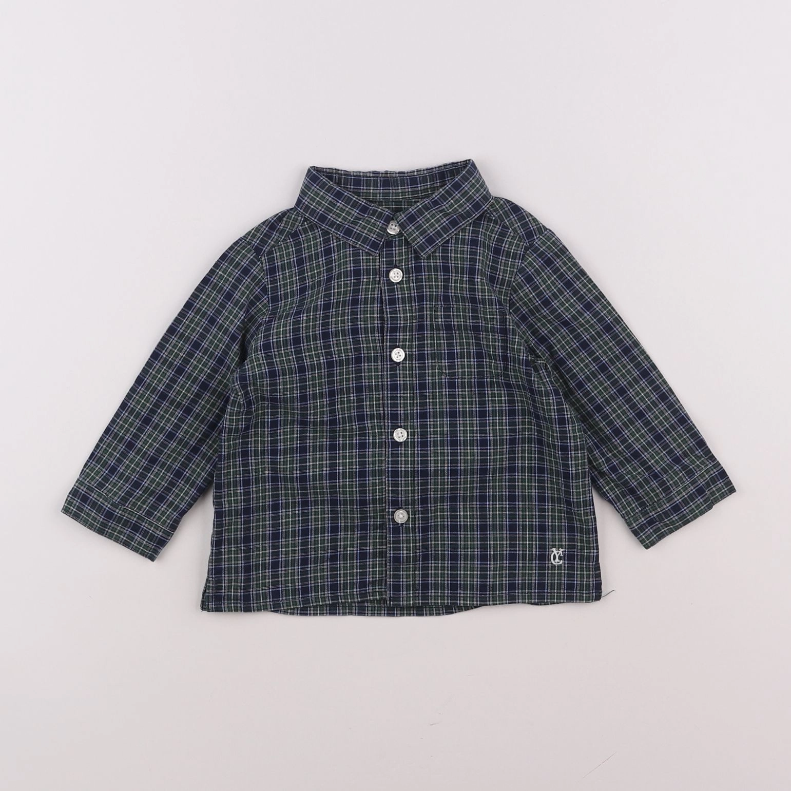Cyrillus - chemise vert - 12 mois