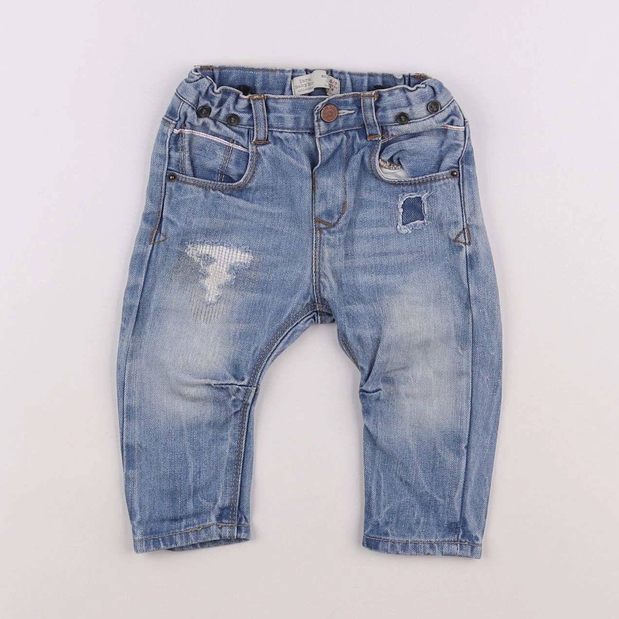 Zara - jean bleu - 6/9 mois