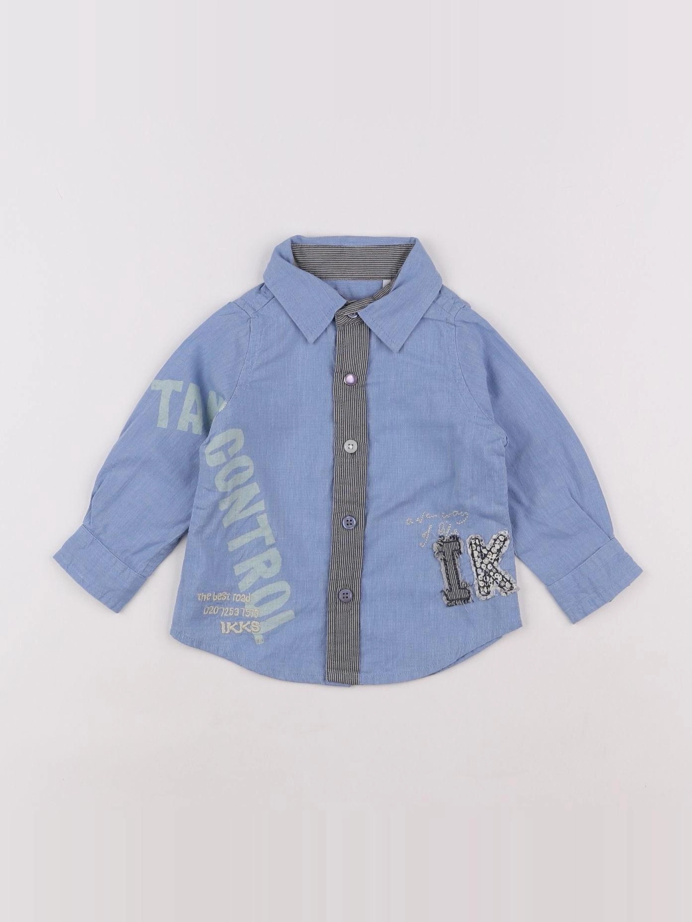 IKKS - chemise bleu - 6 mois