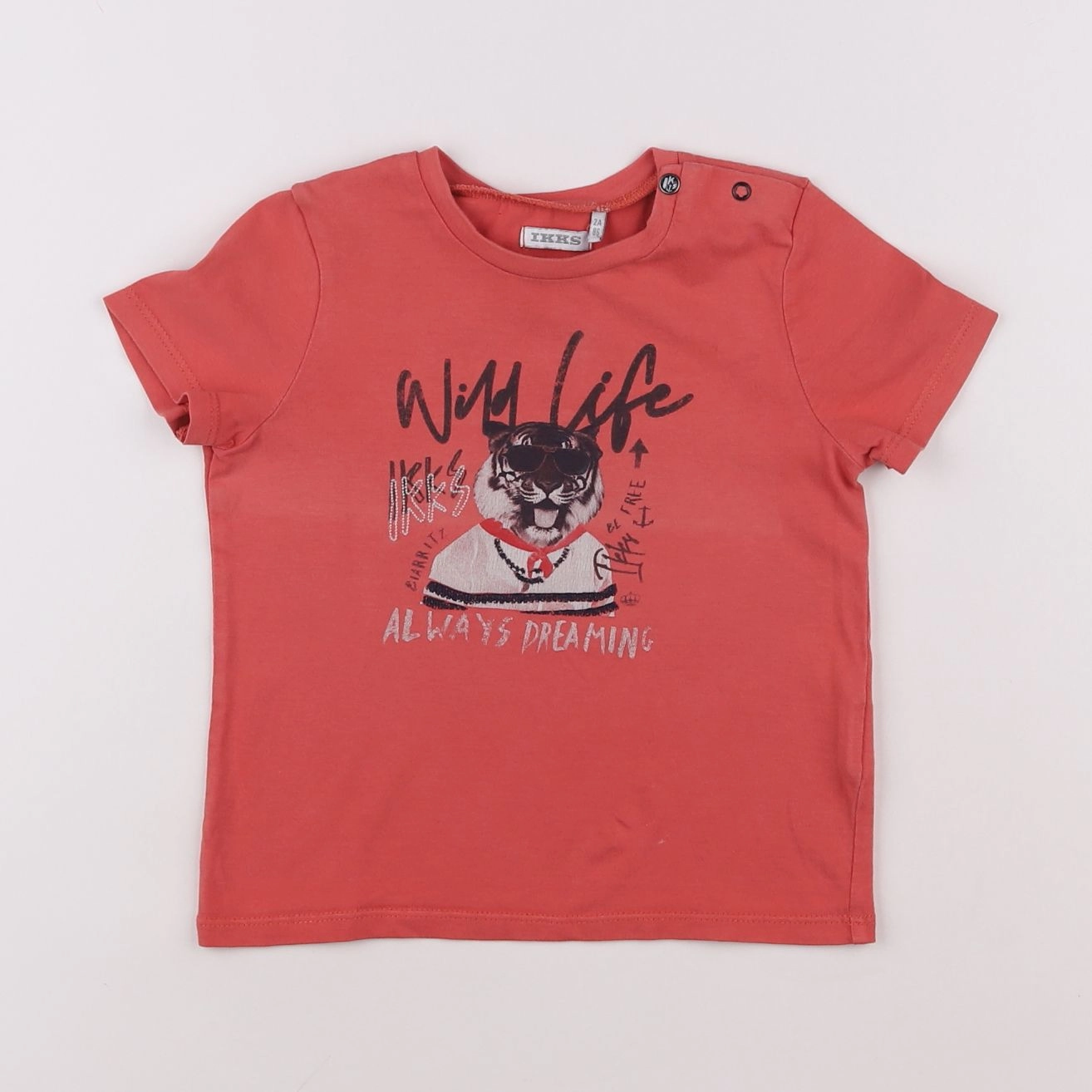IKKS - tee-shirt rose - 2 ans