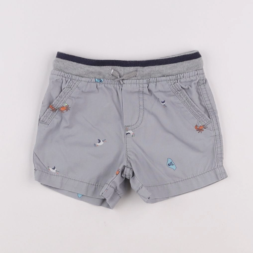 Oshkosh - short gris - 12 mois