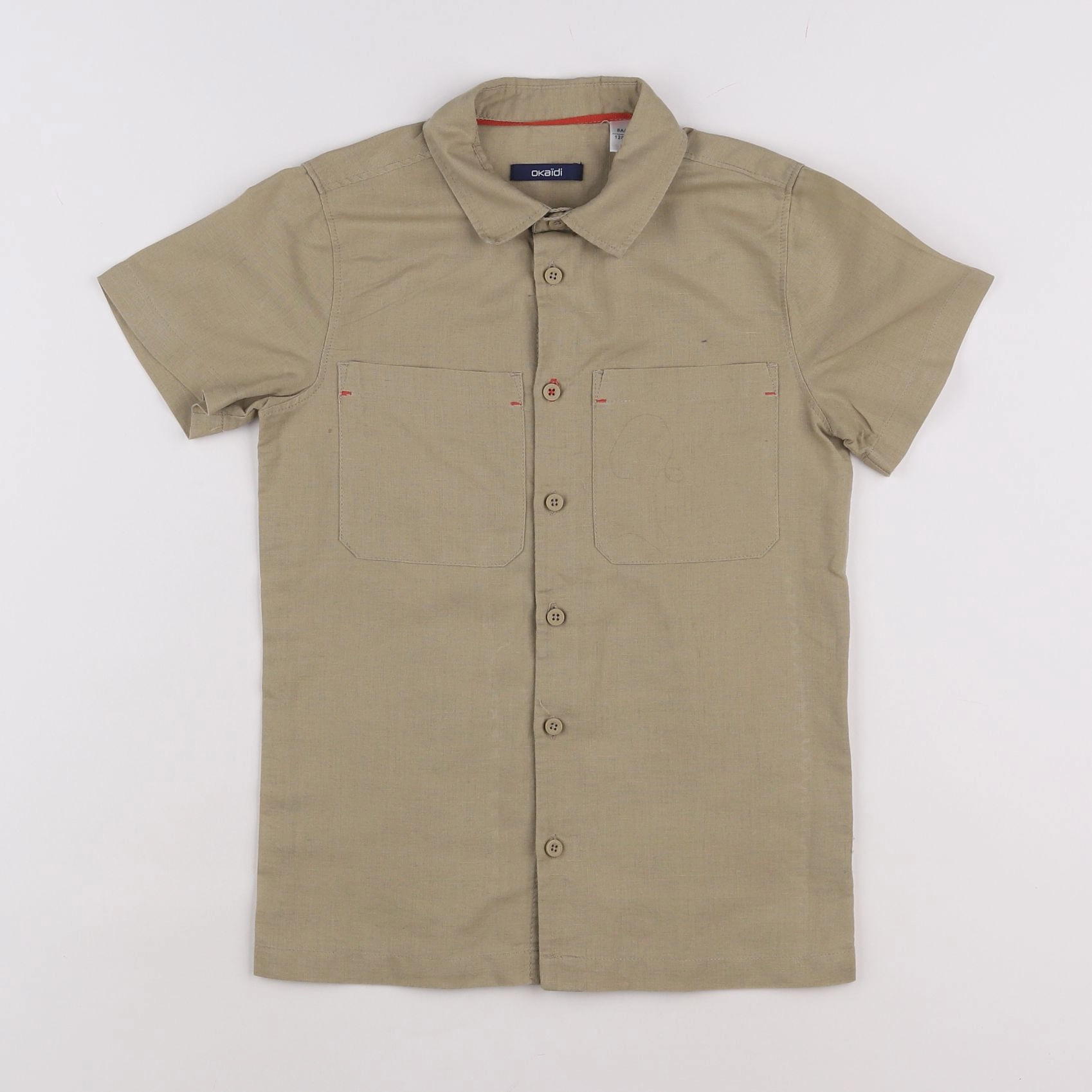 Okaidi - chemise beige - 8 ans