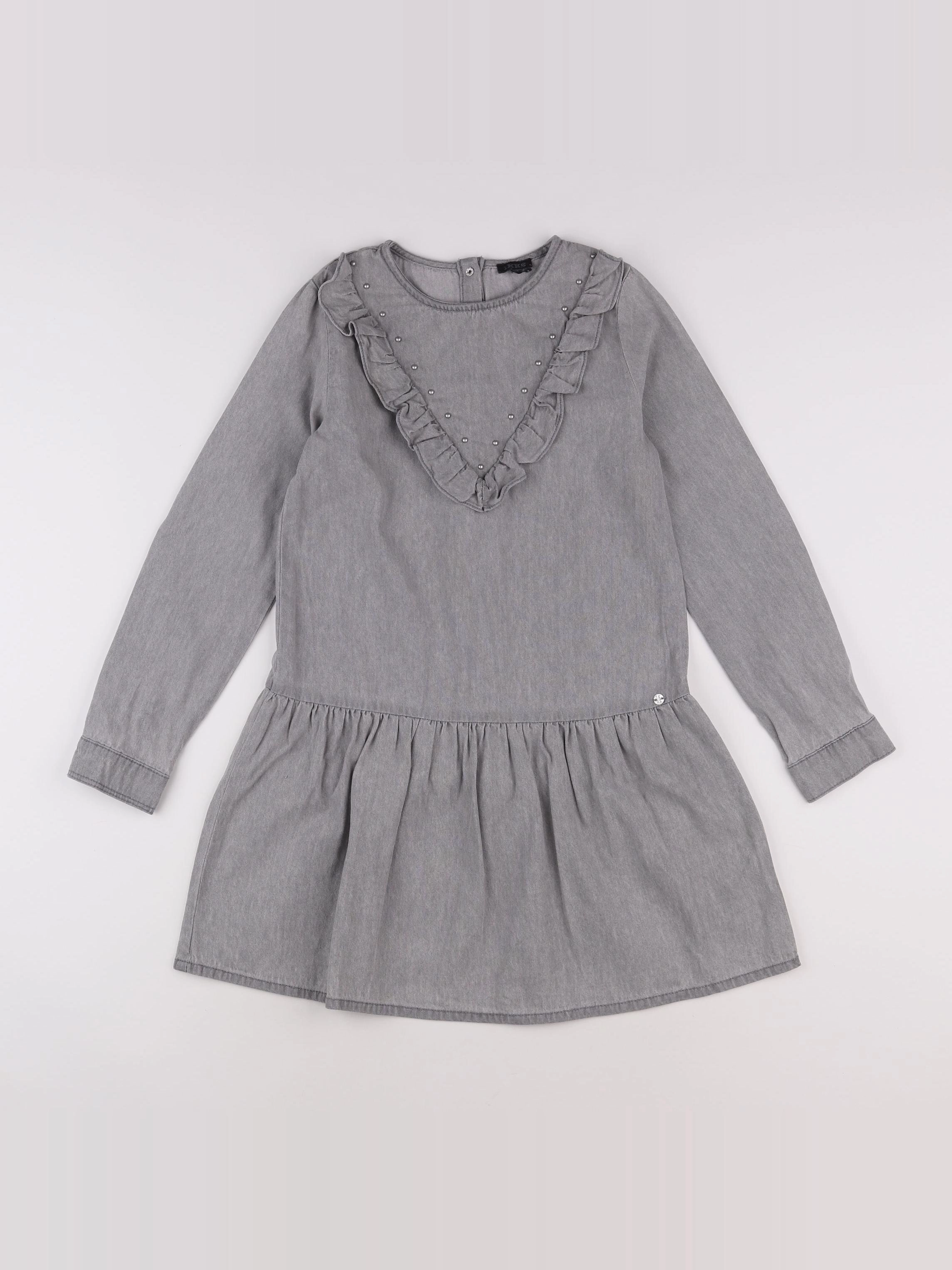 IKKS - robe gris - 10 ans