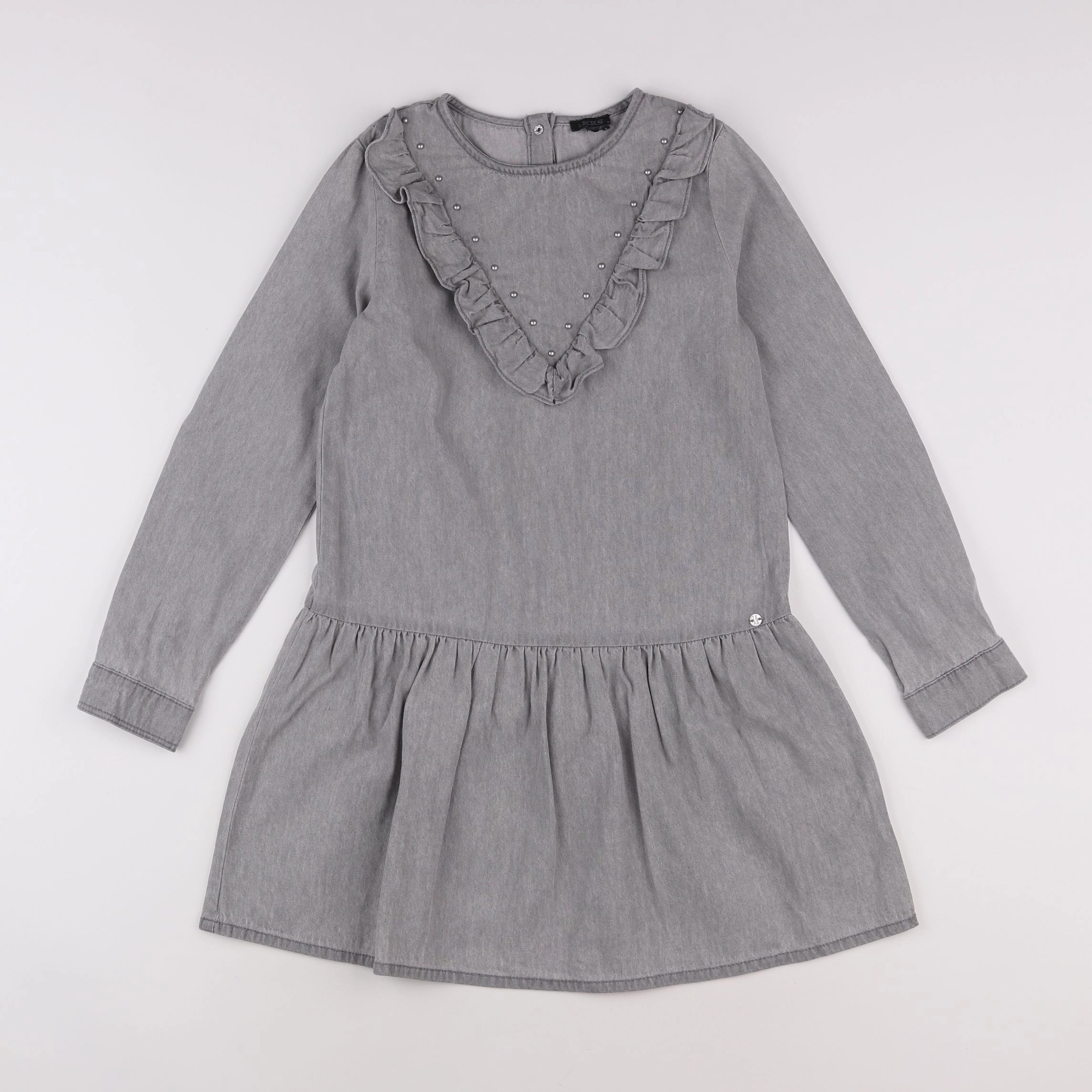 IKKS - robe gris - 10 ans