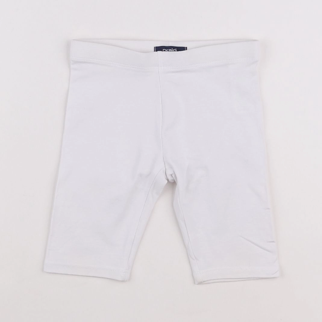 Okaidi - legging court blanc - 4 ans