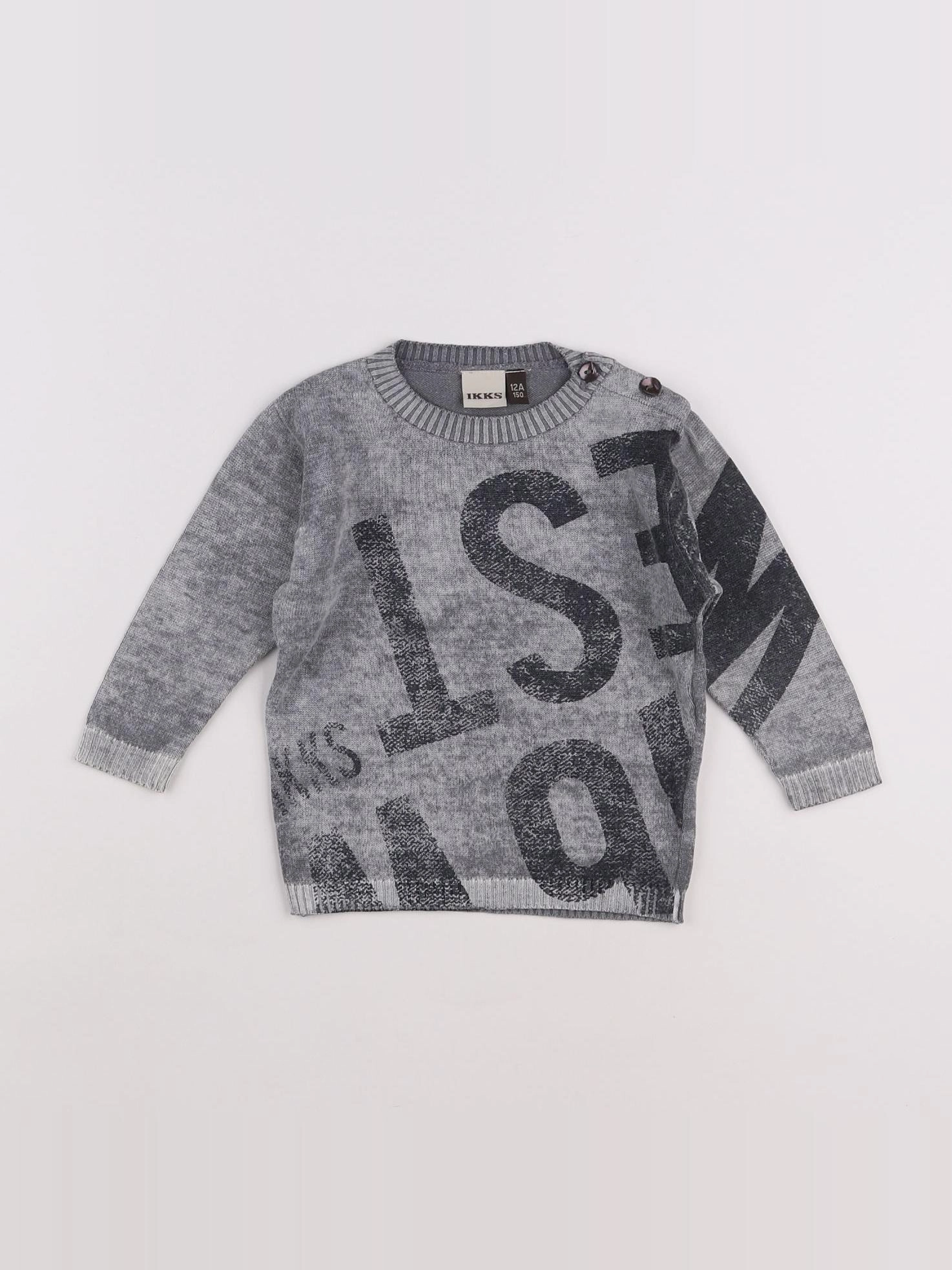 IKKS - pull gris - 12 mois